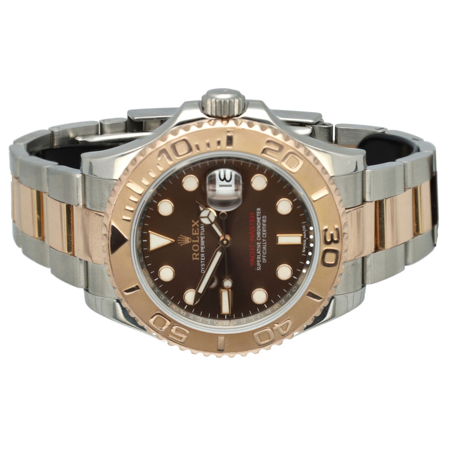Rolex Yacht-Master 40 116621 (2018) - Brown dial 40 mm Gold/Steel case (6/6)