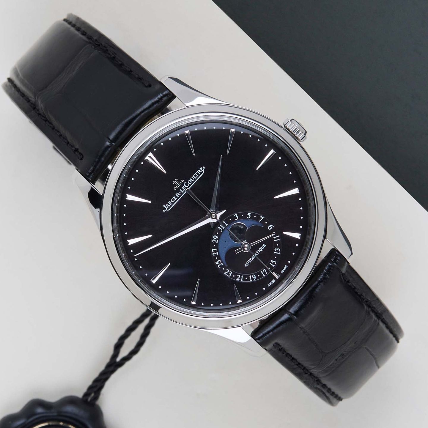 Jaeger-LeCoultre Master Ultra Thin Moon Q1368471 (2021) - Black dial 39 mm Steel case (1/8)