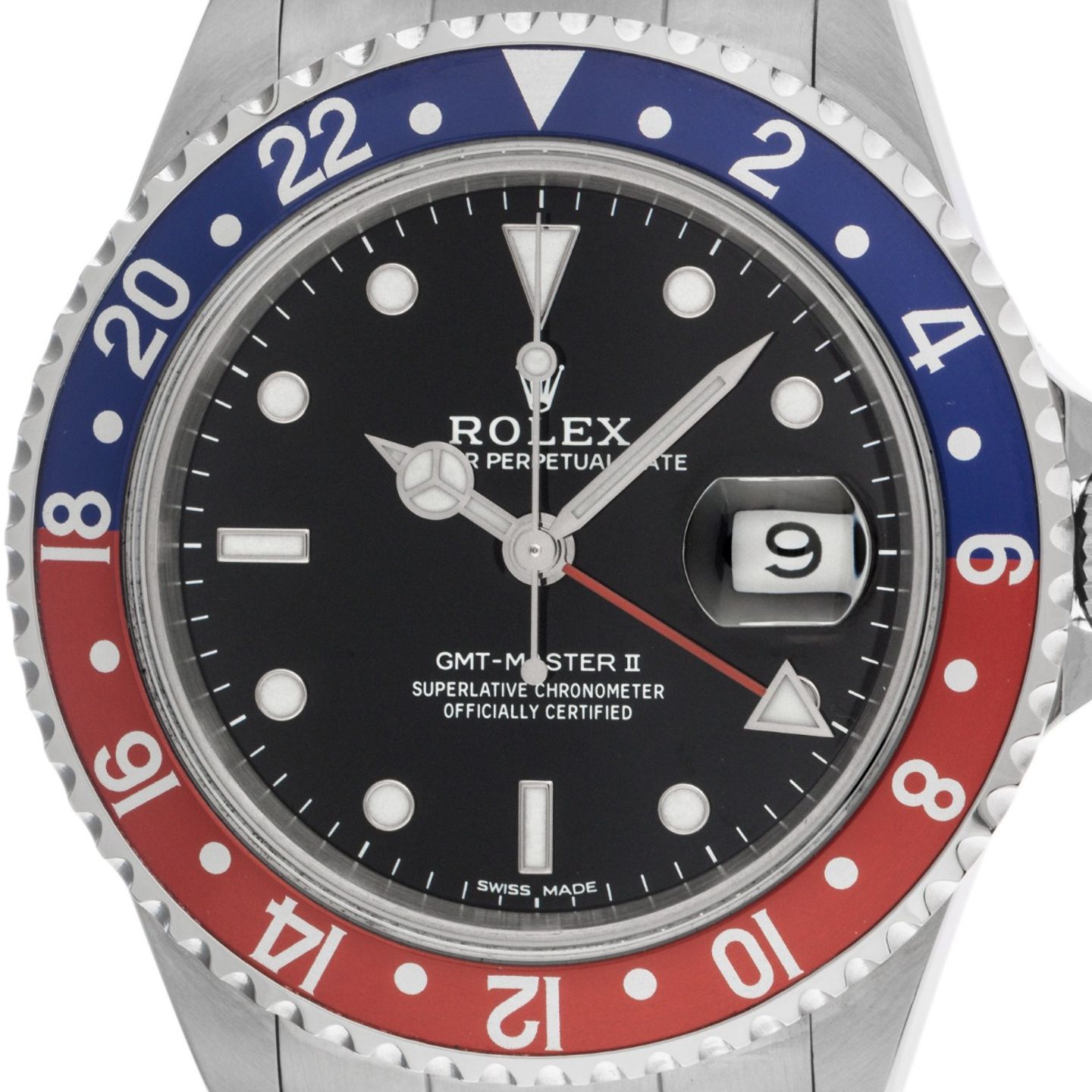 Rolex GMT-Master II 16710 (1990) - 40mm Staal (1/8)
