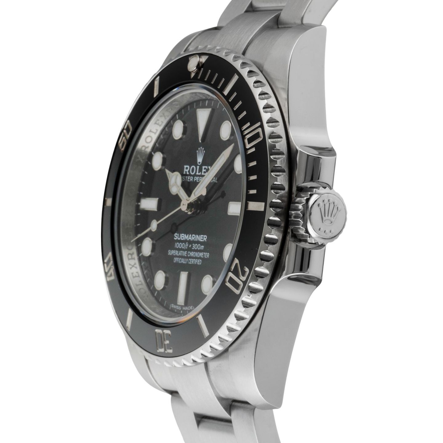 Rolex Submariner No Date 114060 (2015) - Black dial 40 mm Steel case (6/8)