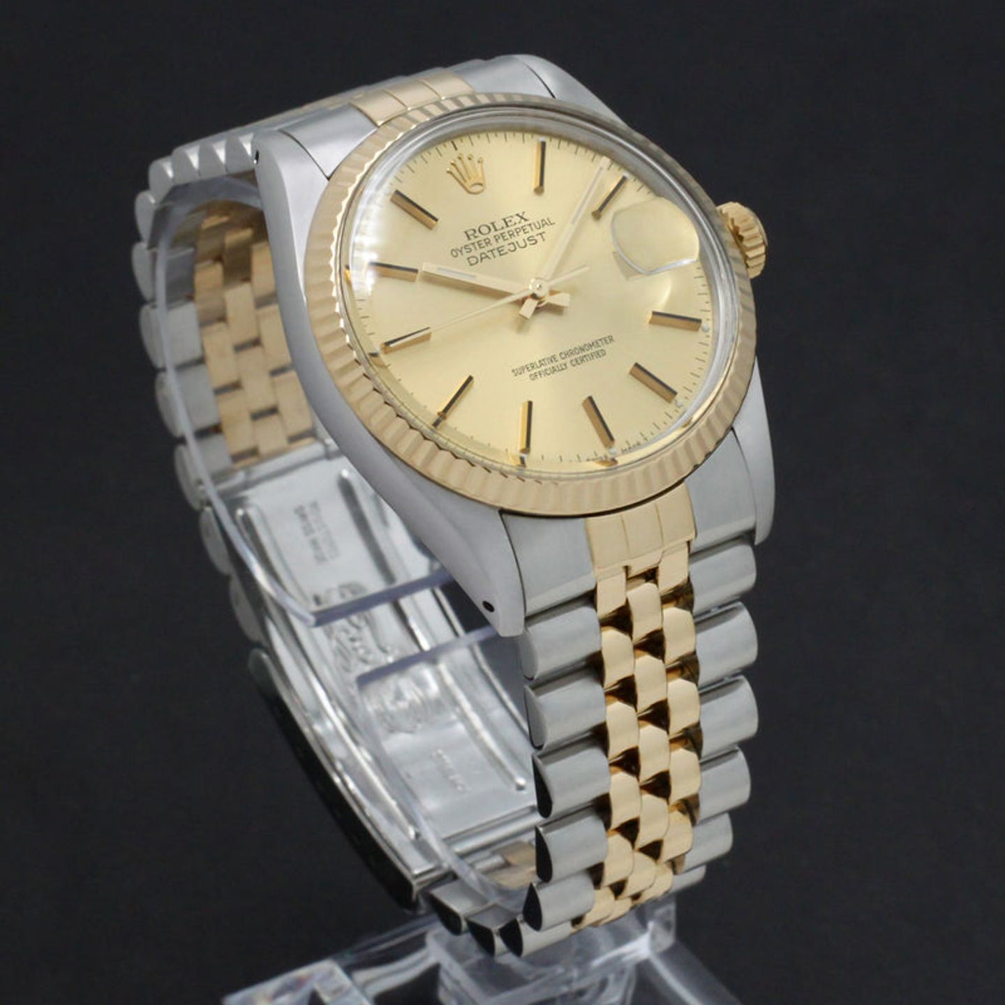 Rolex Datejust 36 16013 (1987) - Goud wijzerplaat 36mm Goud/Staal (6/7)