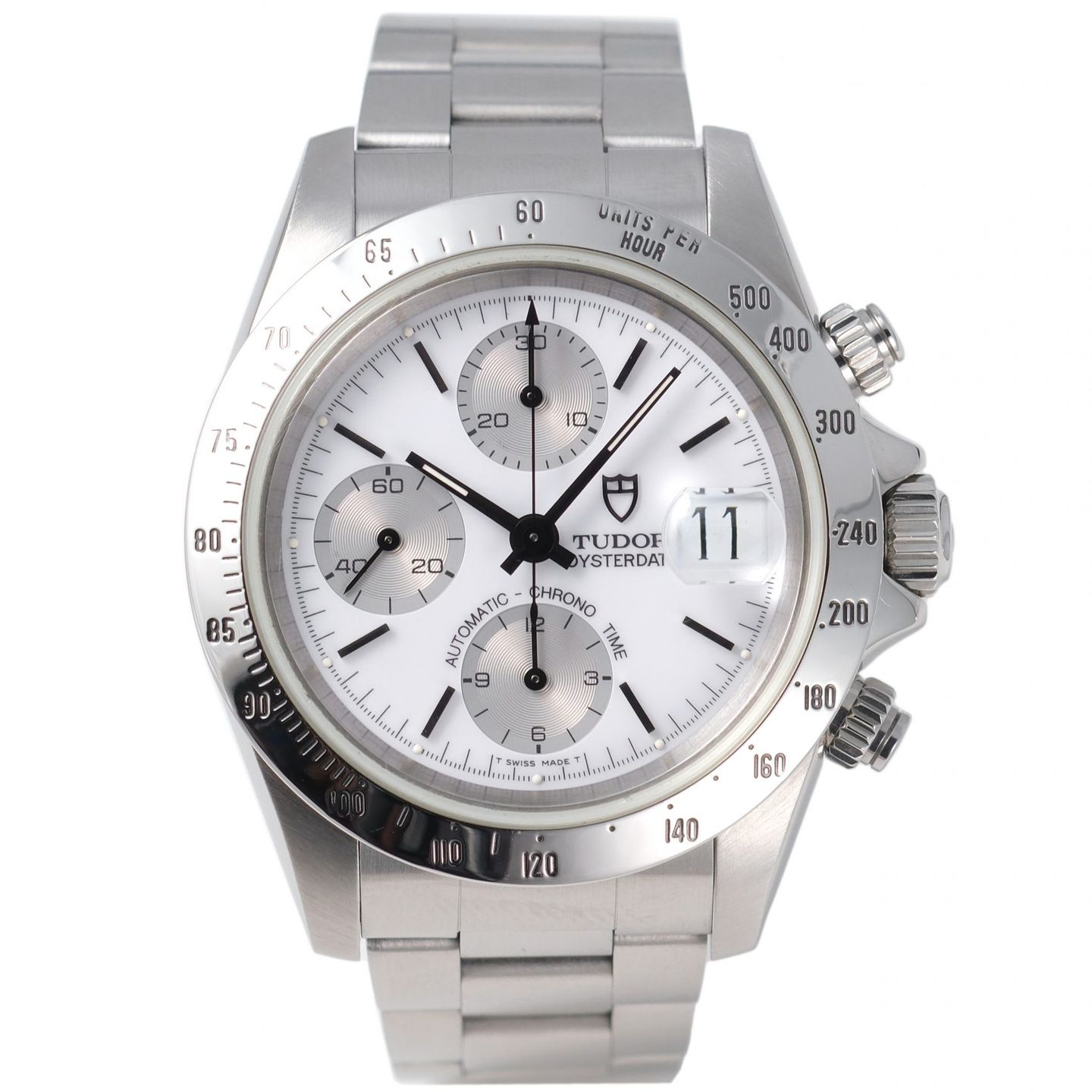 Tudor Prince Date 79260 (1996) - White dial 40 mm Steel case (1/8)