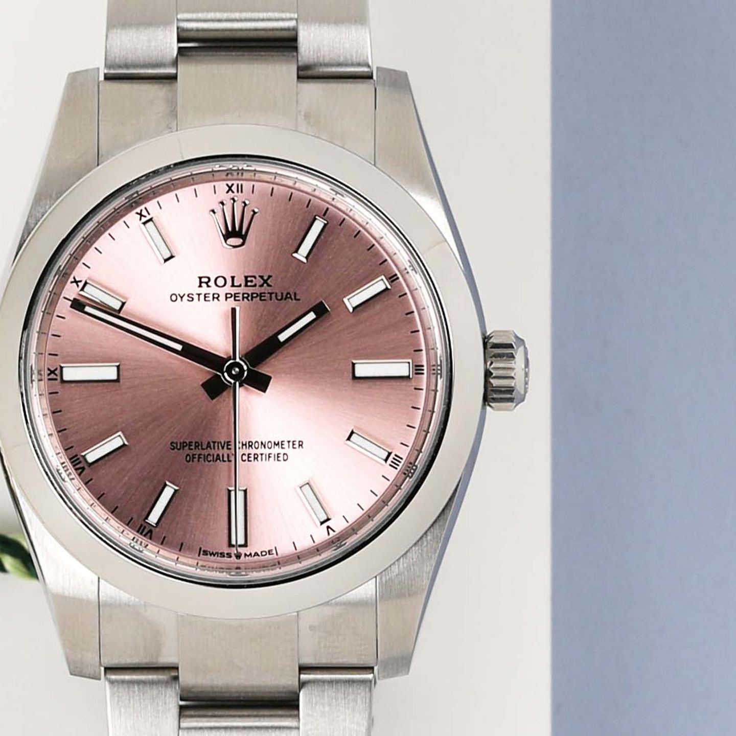 Rolex Oyster Perpetual 34 124200 (2023) - Pink dial 34 mm Steel case (5/7)
