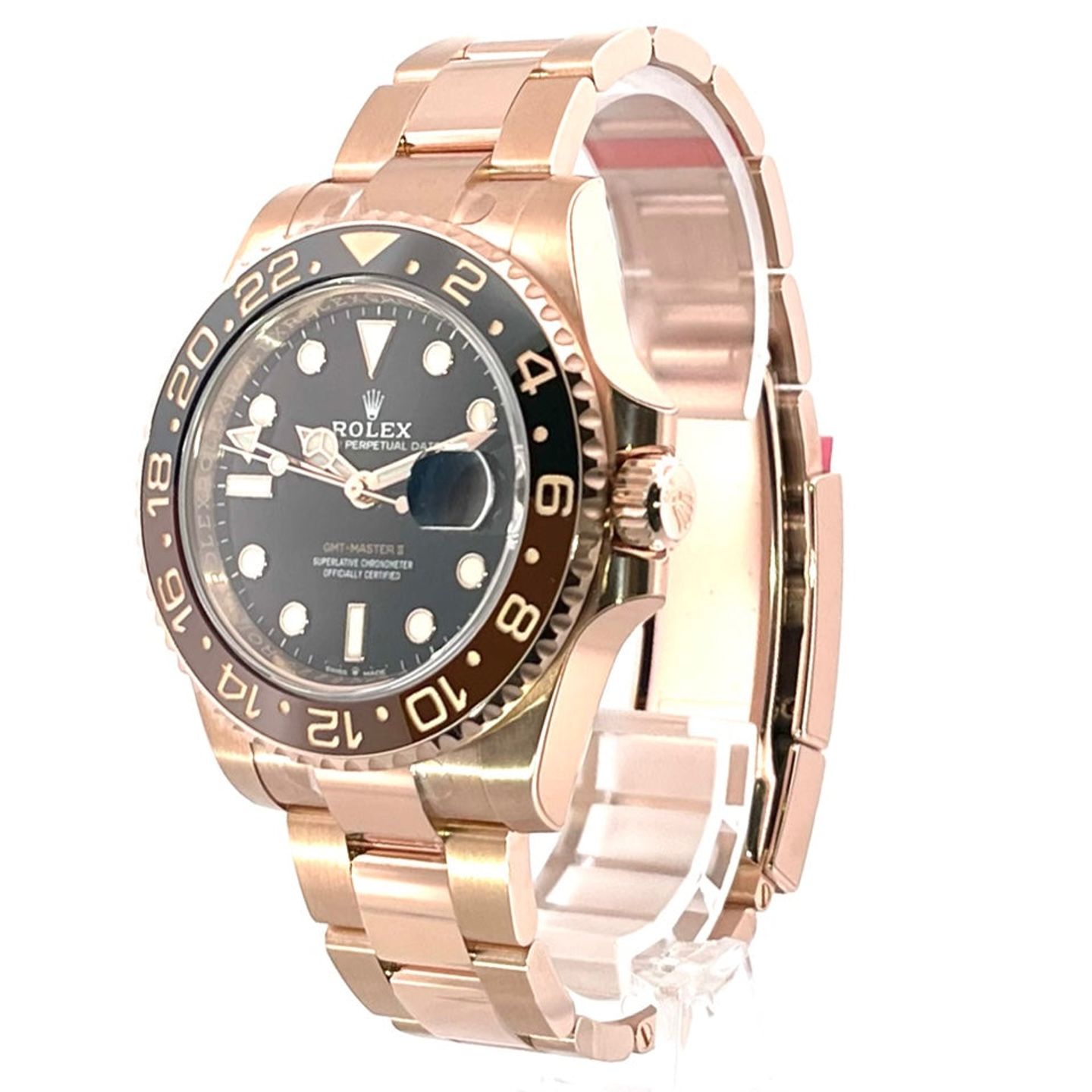 Rolex GMT-Master II 126715CHNR (2021) - Zwart wijzerplaat 40mm Roségoud (2/7)