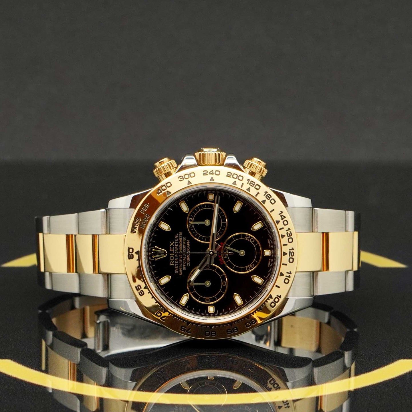 Rolex Daytona 116503 (2017) - Black dial 40 mm Gold/Steel case (5/7)