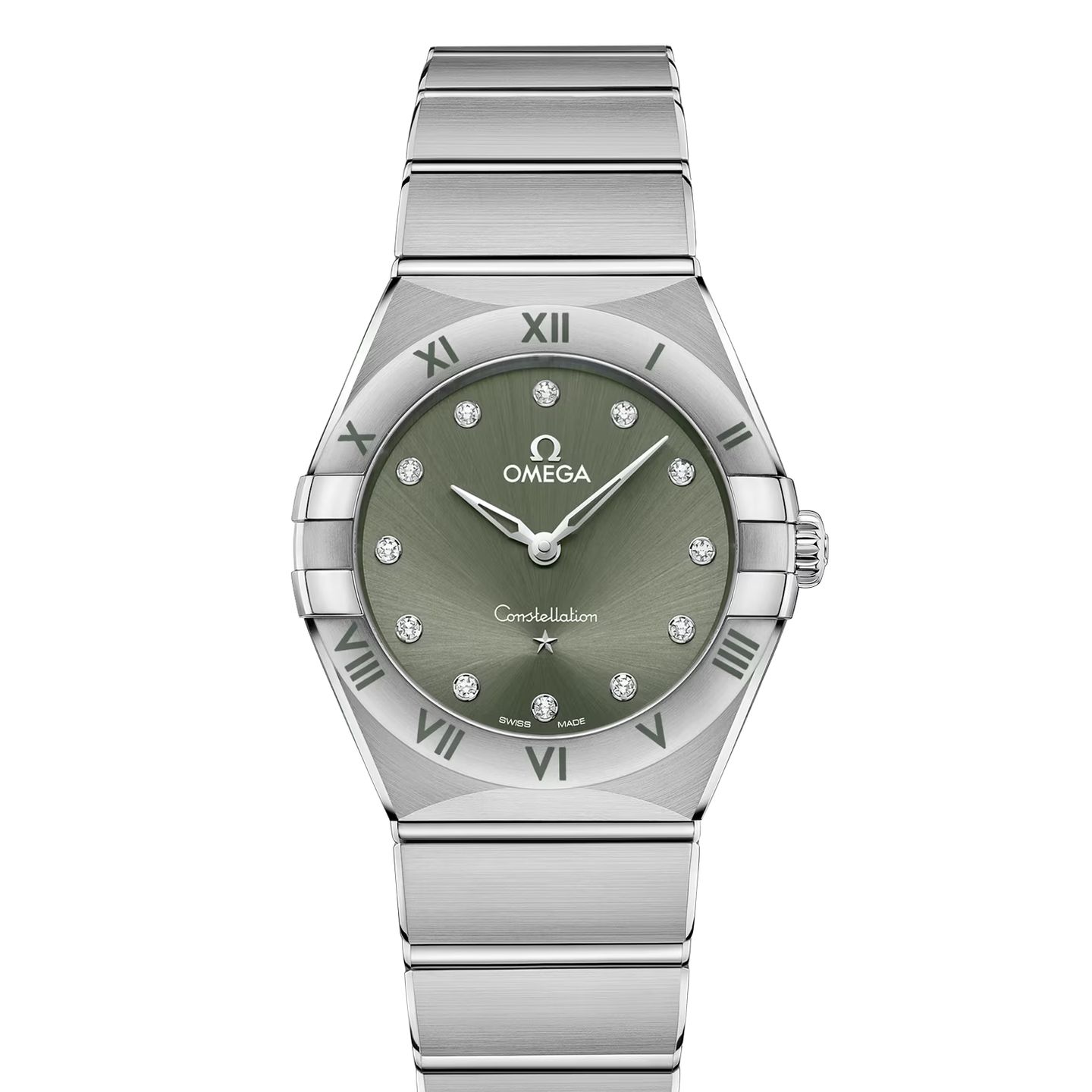 Omega Constellation Quartz 131.10.28.60.60.001 (2024) - Groen wijzerplaat 28mm Staal (1/1)