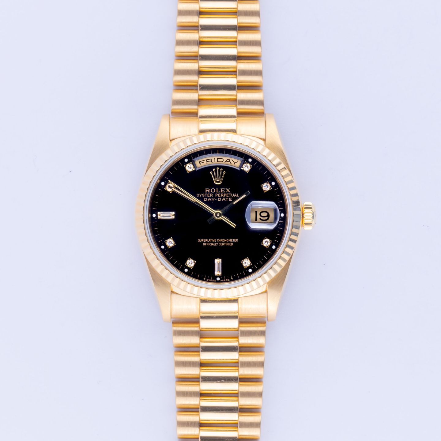 Rolex Day-Date 36 18238 (1992) - 36mm Geelgoud (3/8)