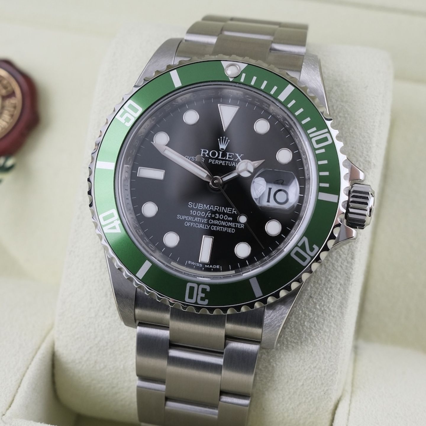 Rolex Submariner Date 16610LV (2010) - Black dial 40 mm Steel case (3/8)