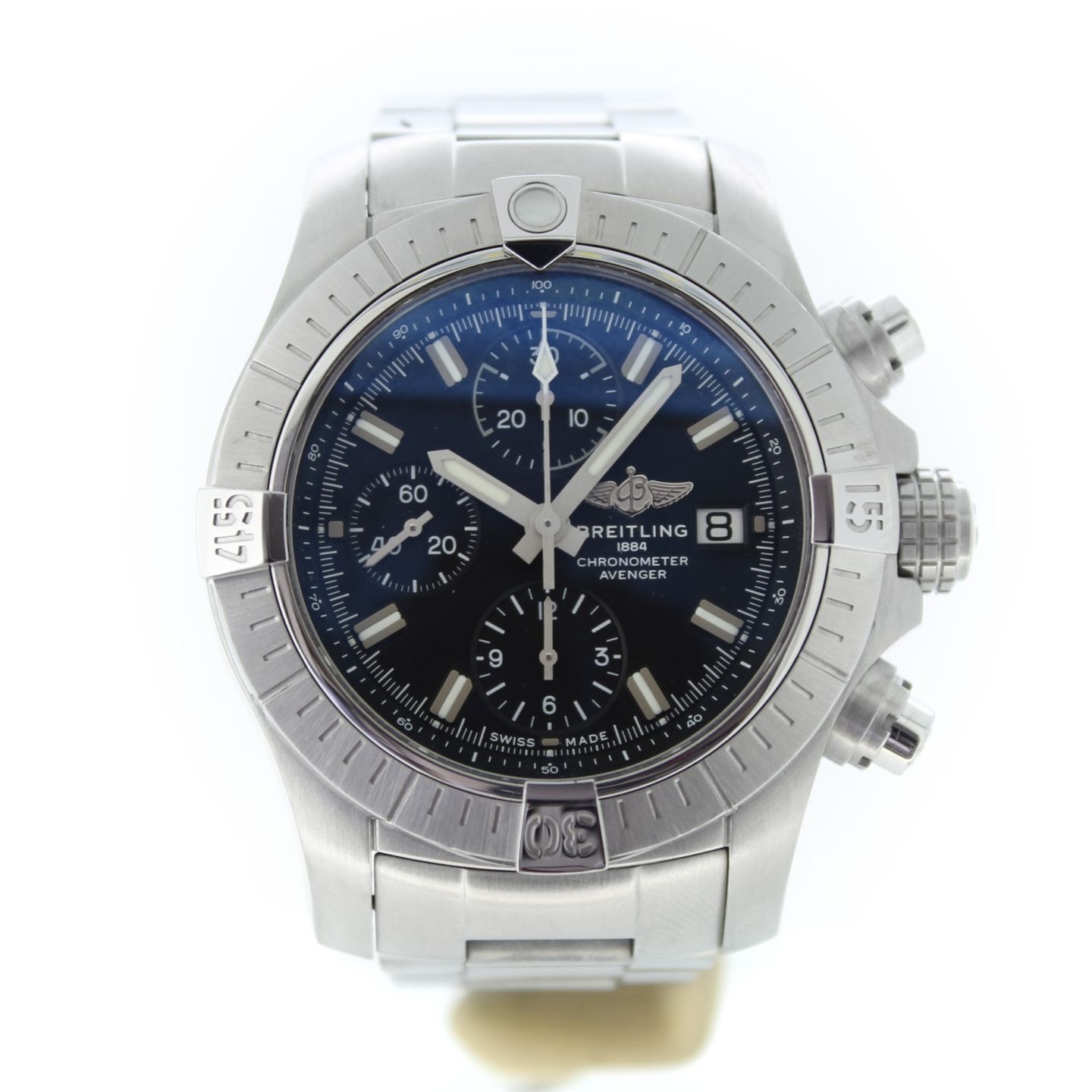 Breitling Avenger A13385101B1A1 (2022) - Zwart wijzerplaat 43mm Staal (2/7)