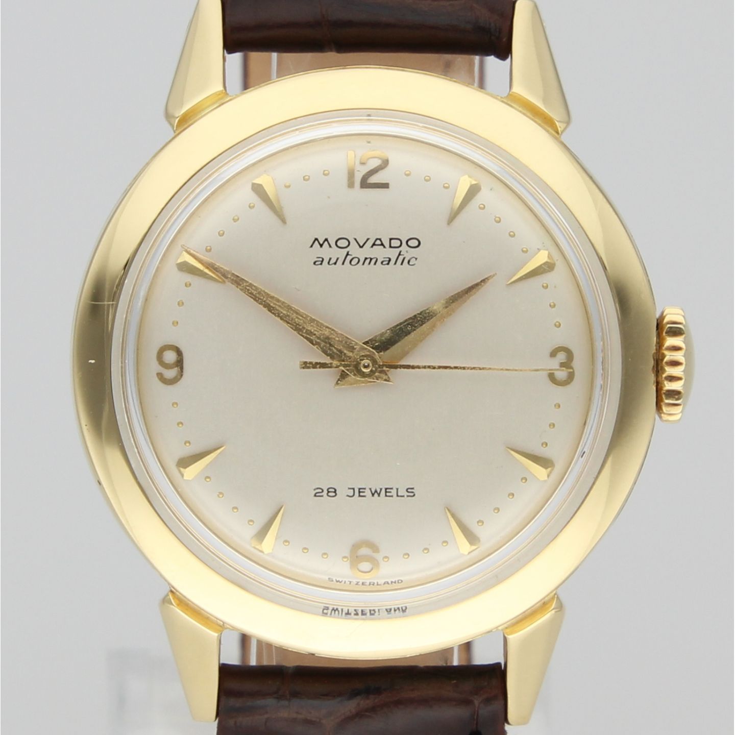 Movado Automatic 1161 (Unknown (random serial)) - Silver dial 30 mm Yellow Gold case (1/8)