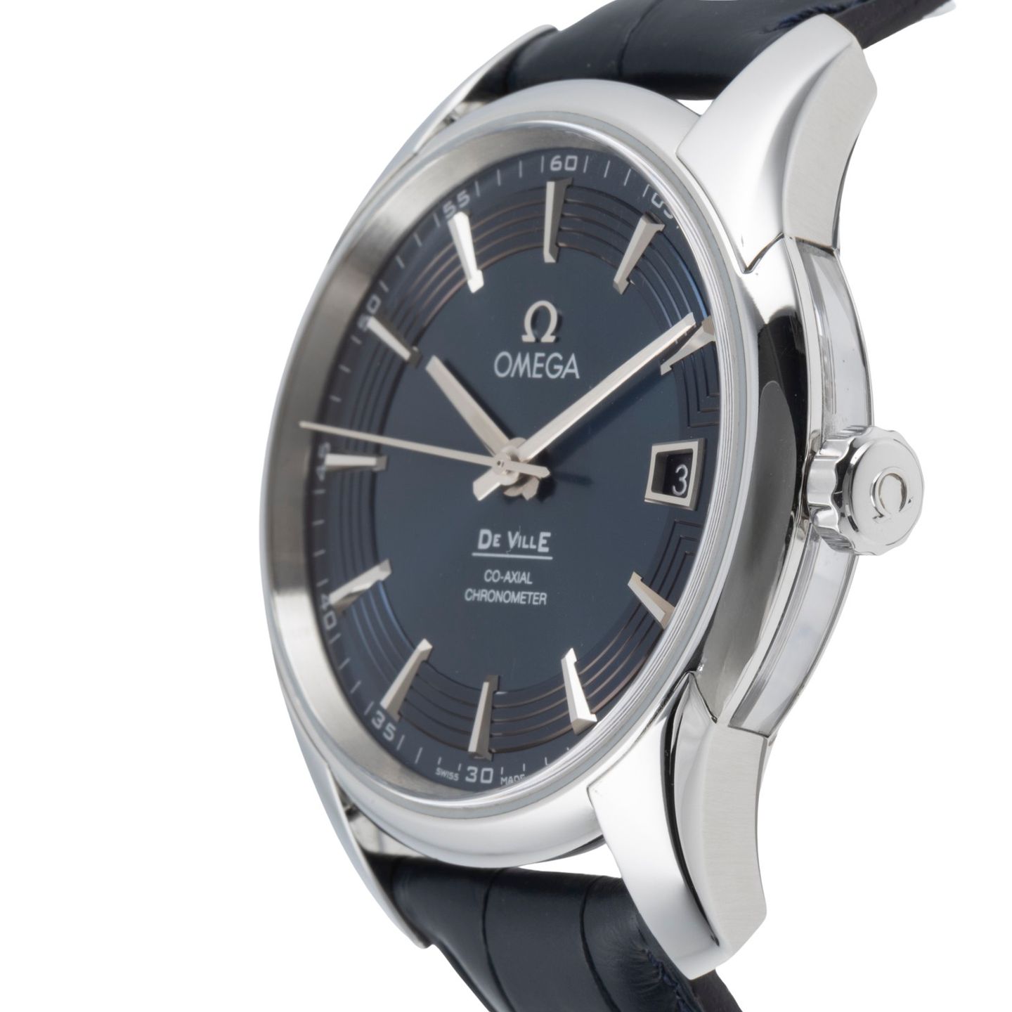 Omega De Ville 431.33.41.21.03.001 (2014) - Blauw wijzerplaat 41mm Staal (6/8)