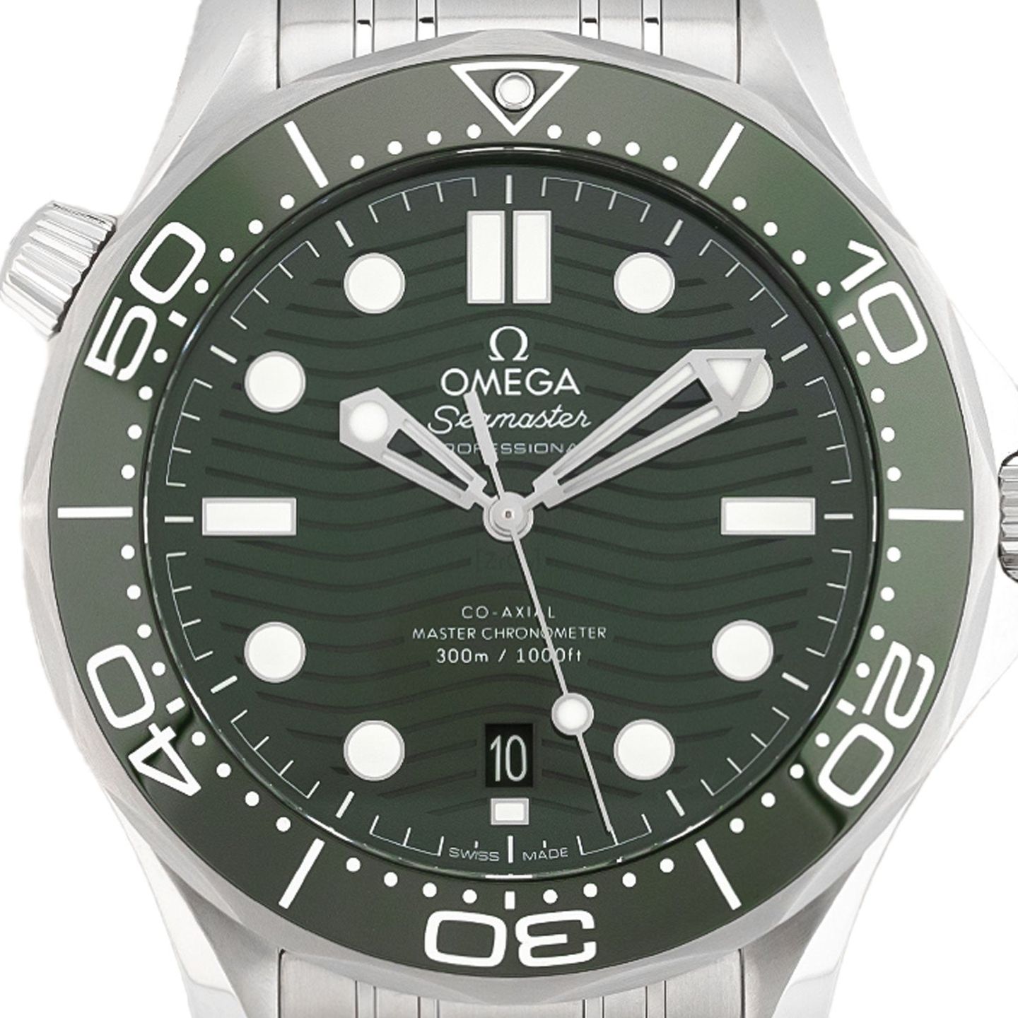 Omega Seamaster Diver 300 M 210.30.42.20.10.001 (2023) - Green dial 42 mm Steel case (2/5)