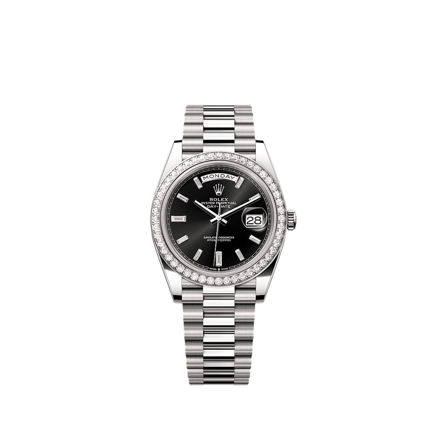 Rolex Day-Date 40 228349RBR (2025) - Black dial 40 mm White Gold case (1/1)