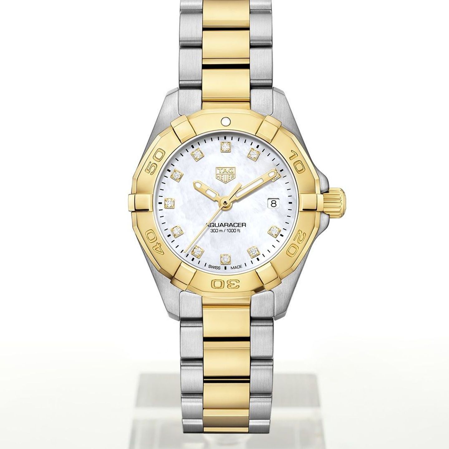 TAG Heuer Aquaracer Lady WBD1422.BB0321 (2024) - Wit wijzerplaat 27mm Staal (2/2)