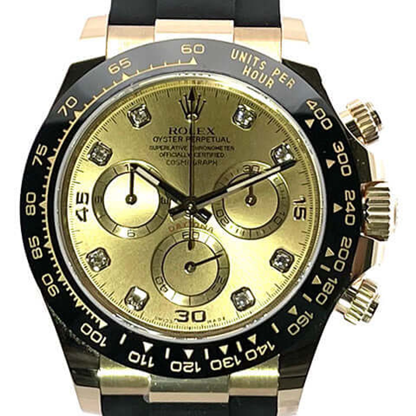 Rolex Daytona 116518LN (2021) - Champagne dial 40 mm Yellow Gold case (1/8)