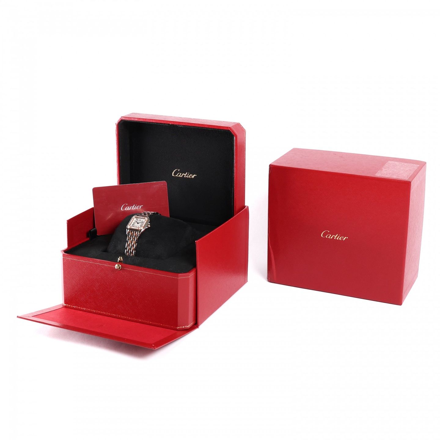 Cartier Panthère W3PN0006 (2022) - White dial 30 mm Gold/Steel case (3/3)