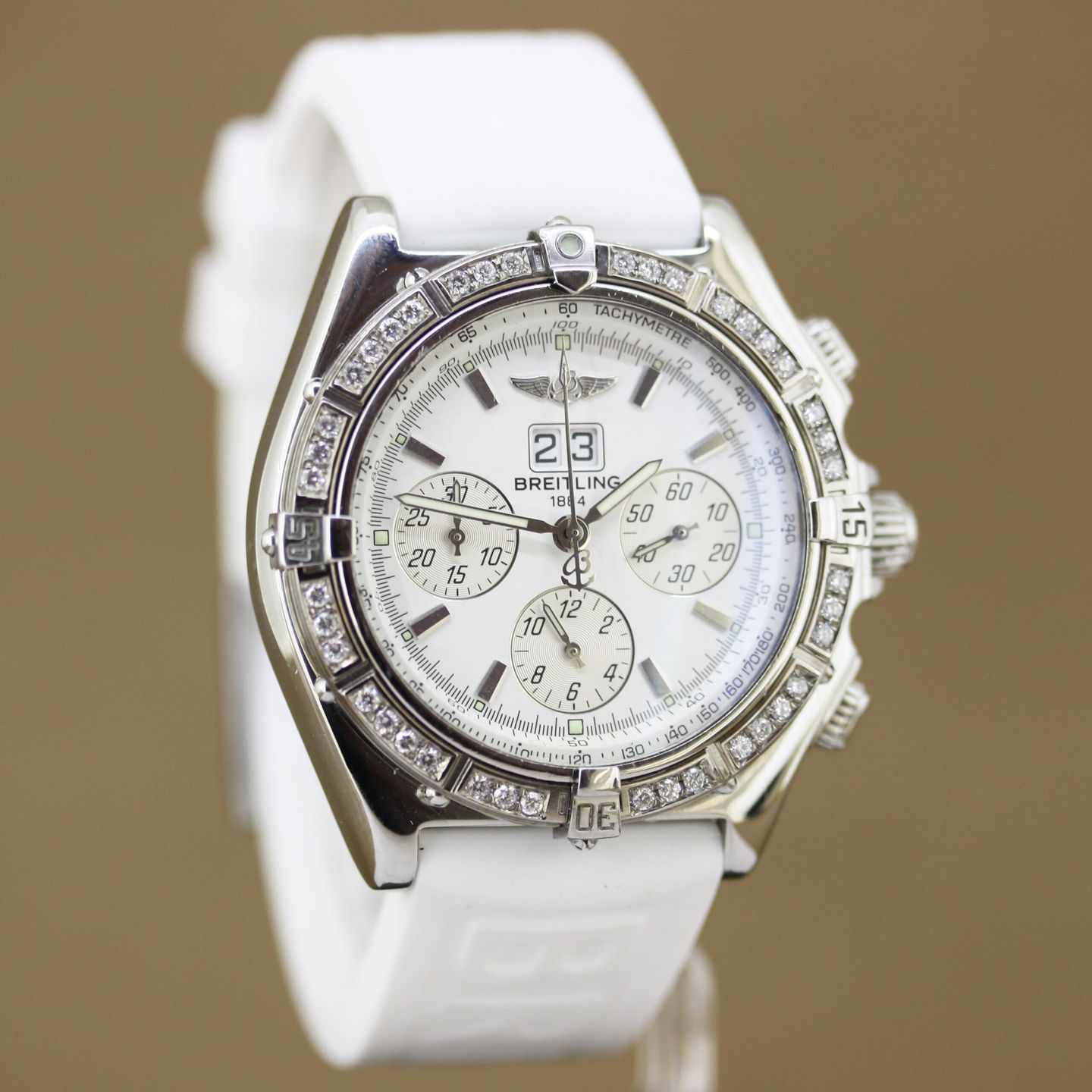 Breitling Crosswind Special A44355 (2002) - White dial 44 mm Steel case (3/8)