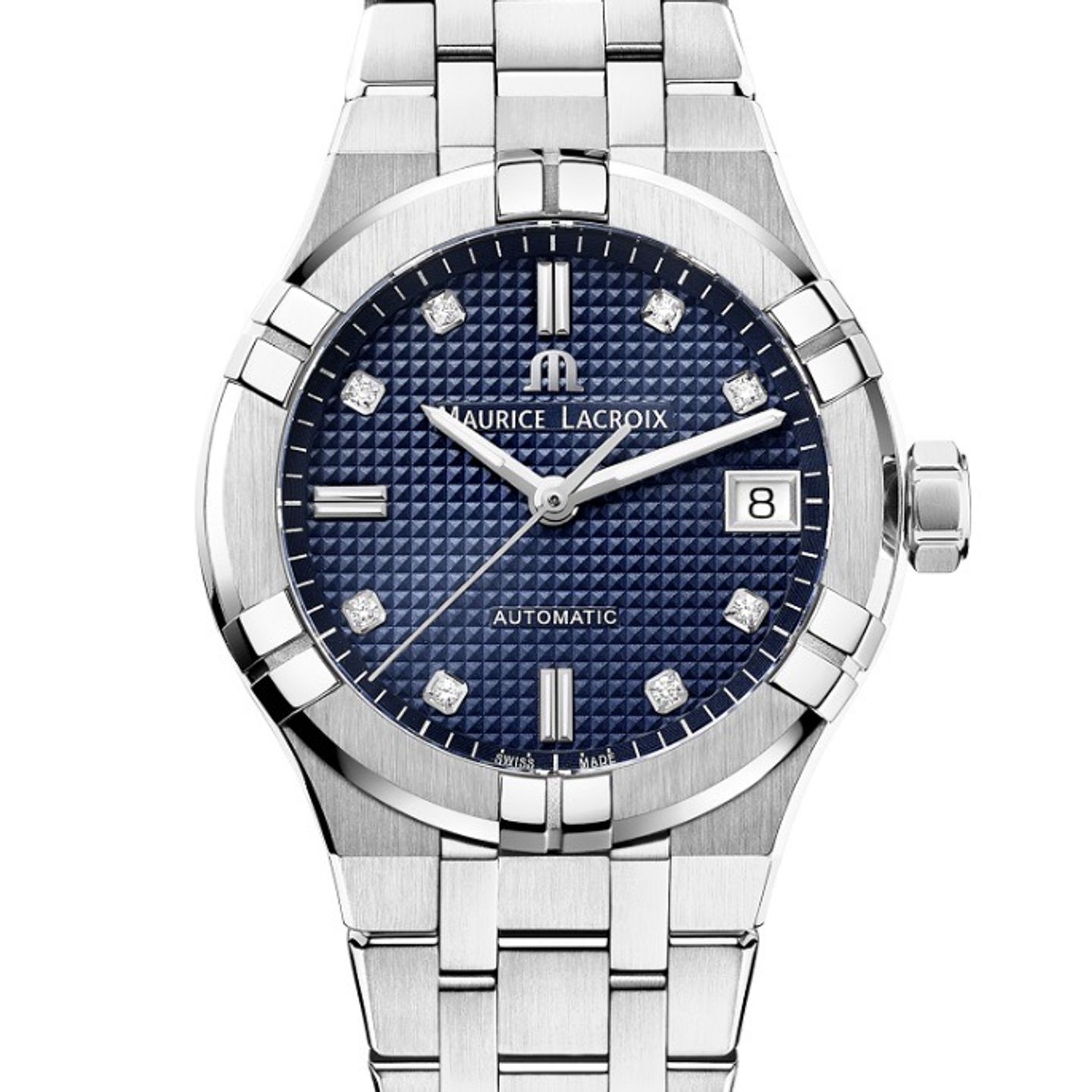 Maurice Lacroix Aikon AI6006-SS002-450-2 (2023) - Blauw wijzerplaat 35mm Staal (1/3)