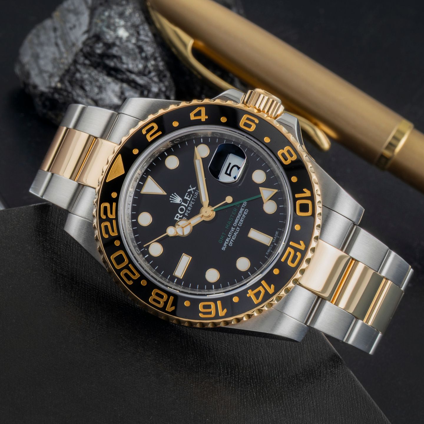 Rolex GMT-Master II 116713LN (Unknown (random serial)) - 40 mm Gold/Steel case (2/8)