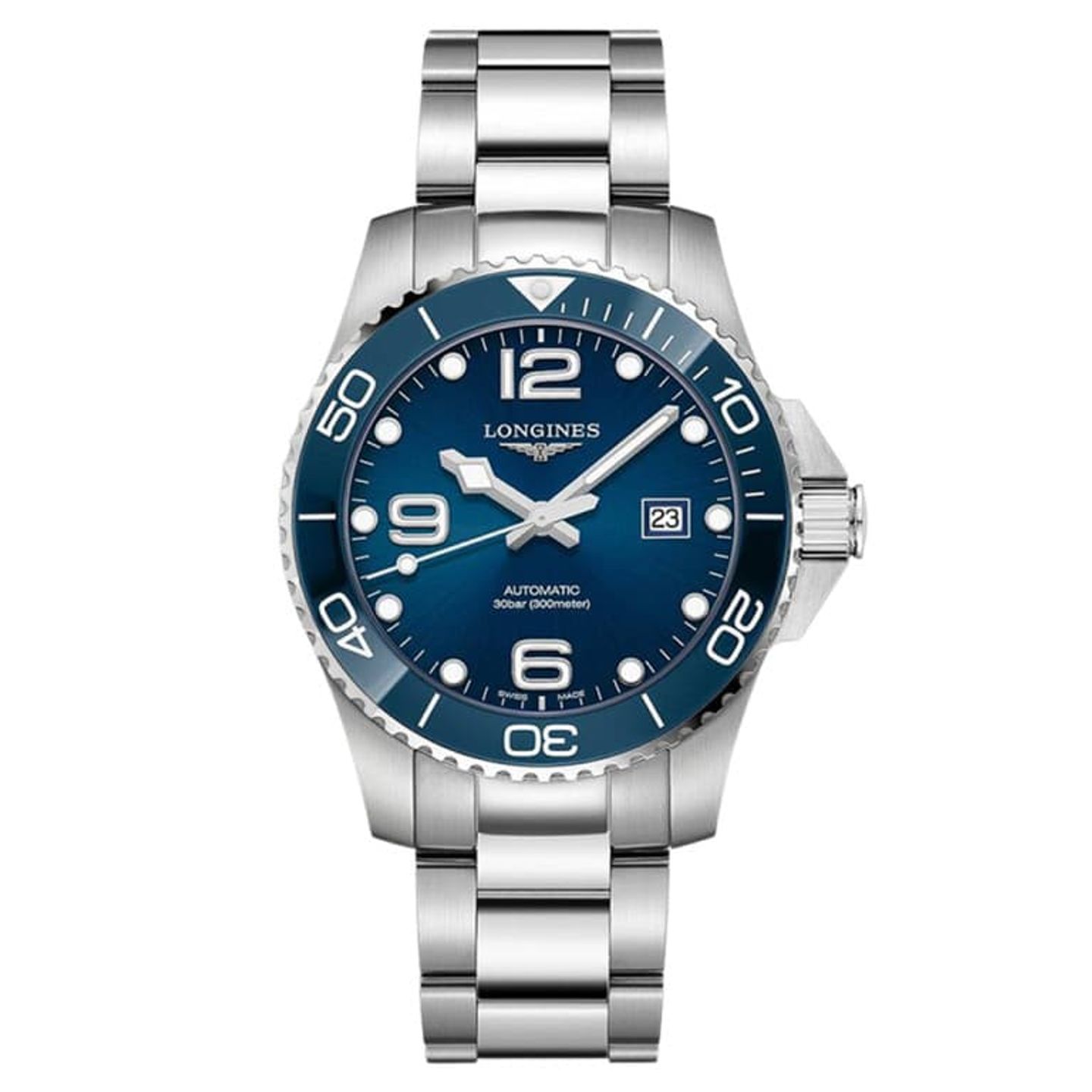 Longines HydroConquest L3.782.4.96.6 (2024) - Blue dial 43 mm Steel case (1/1)