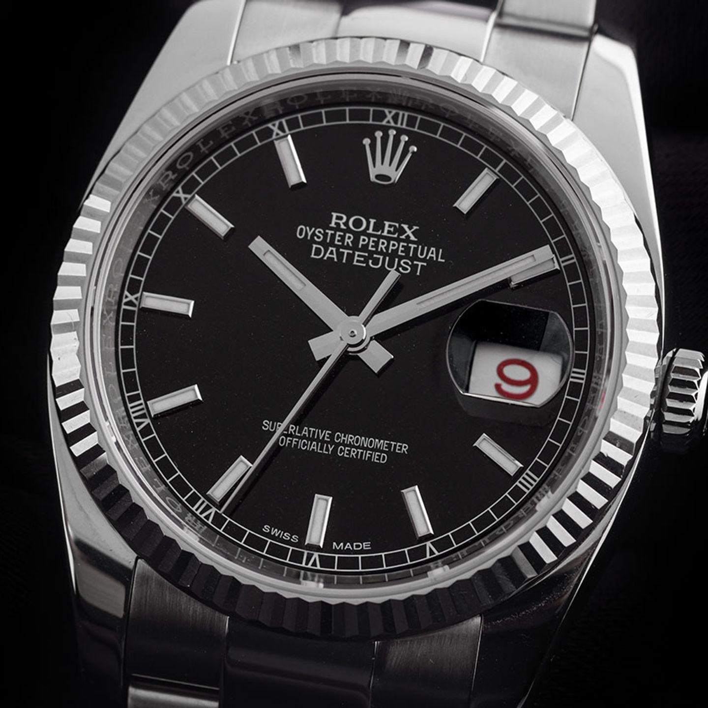 Rolex Datejust 36 116234 (2017) - Zwart wijzerplaat 36mm Staal (3/7)