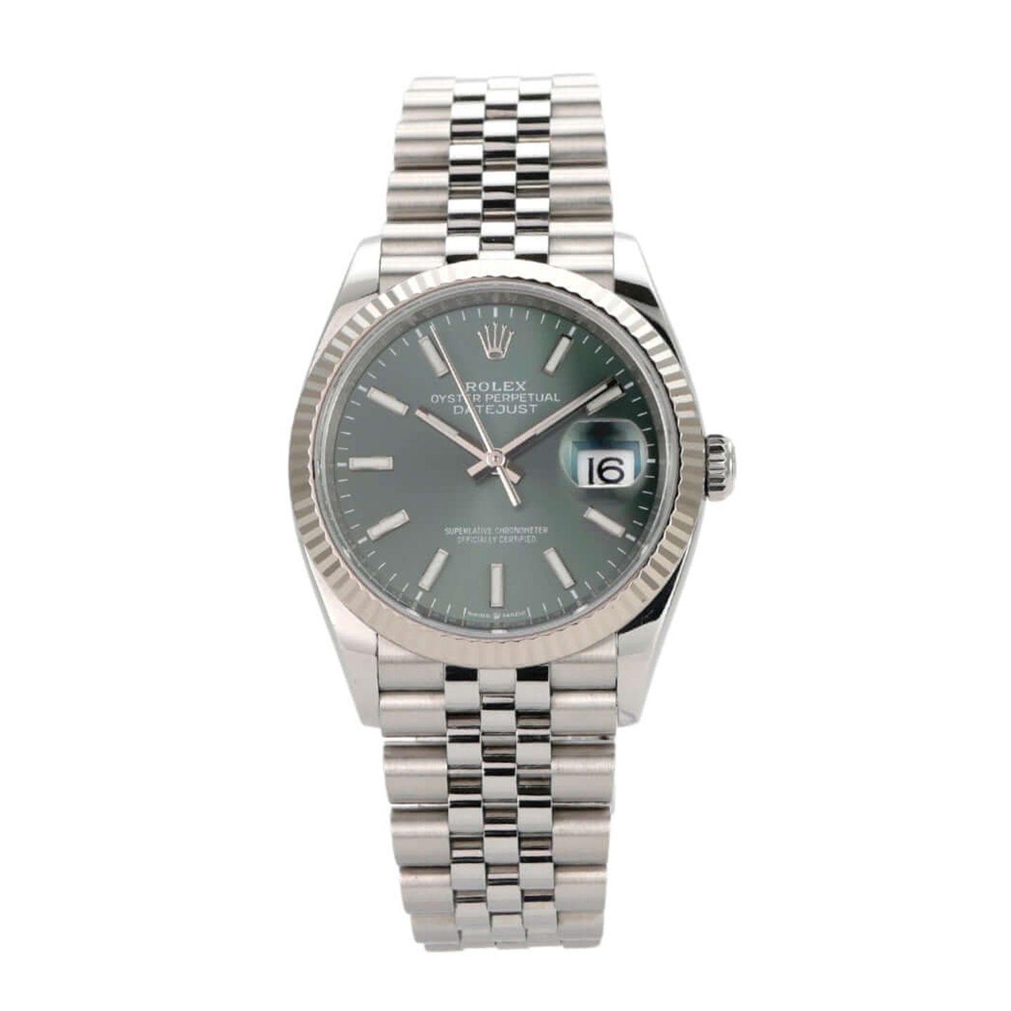 Rolex Datejust 36 126234 (2023) - Groen wijzerplaat 36mm Staal (2/8)