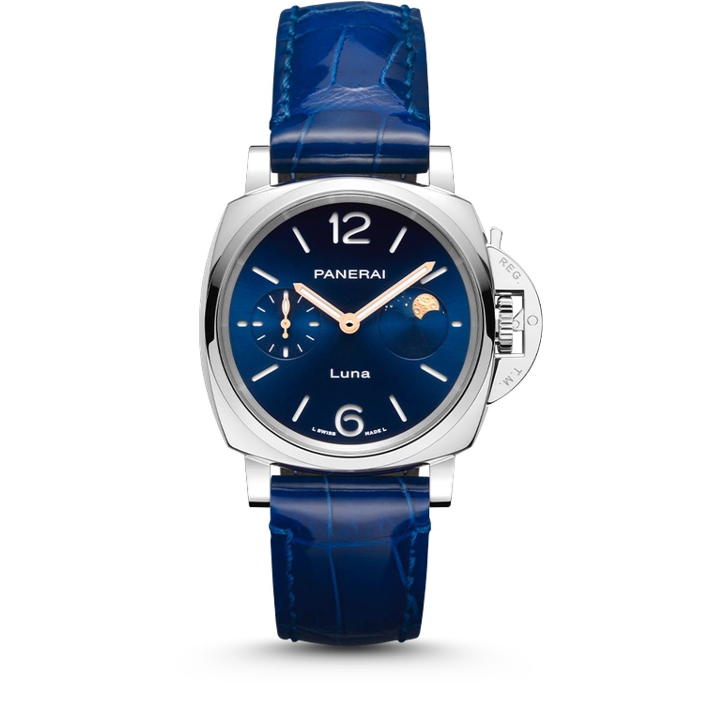 Panerai Luminor Due Luna PAM01179 (2025) - Blue dial 38 mm Steel case (1/1)