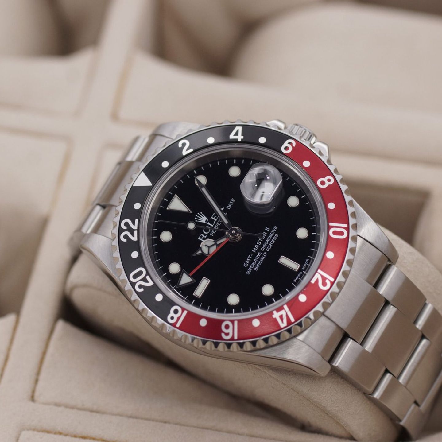 Rolex GMT-Master II 16710 (2004) - Black dial 40 mm Steel case (1/8)