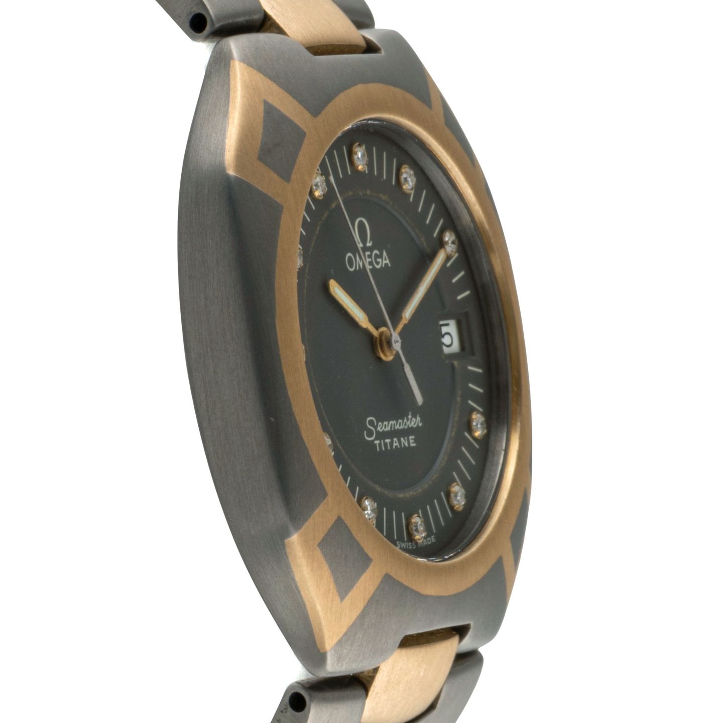 Omega Seamaster 5810.45.00 (Unknown (random serial)) - Black dial 34 mm Titanium case (7/8)