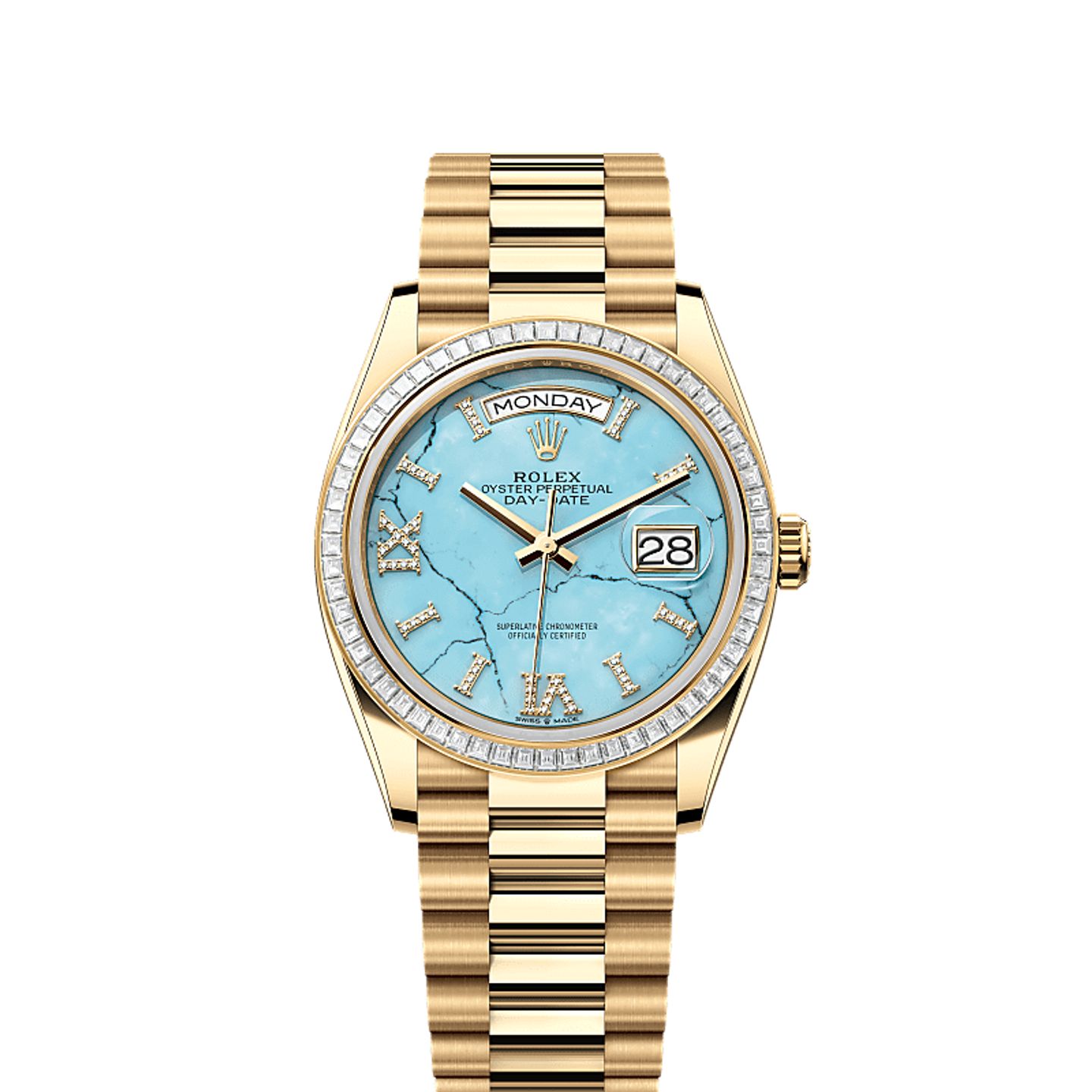 Rolex Day-Date 36 128398TBR (2025) - Blauw wijzerplaat 36mm Platina (1/1)