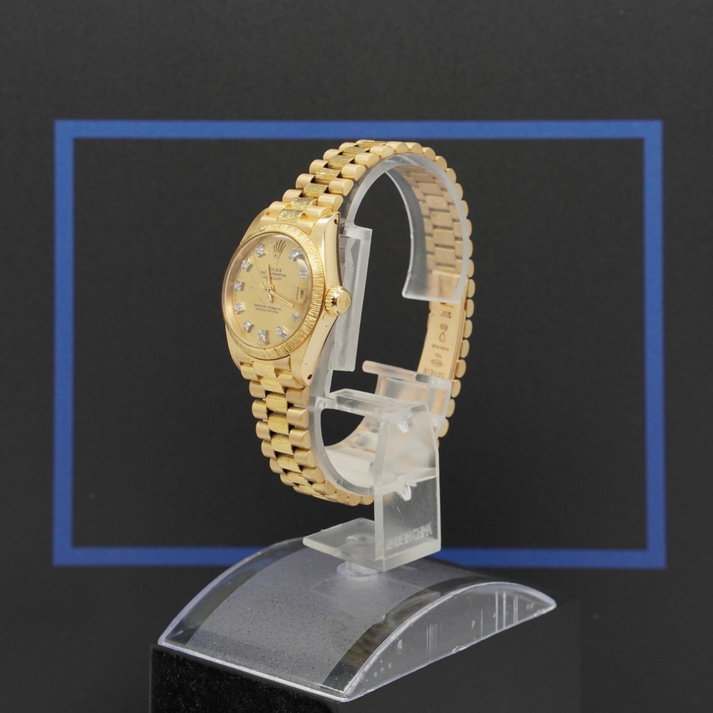 Rolex Lady-Datejust 6927 (1973) - Gold dial 26 mm Yellow Gold case (3/8)