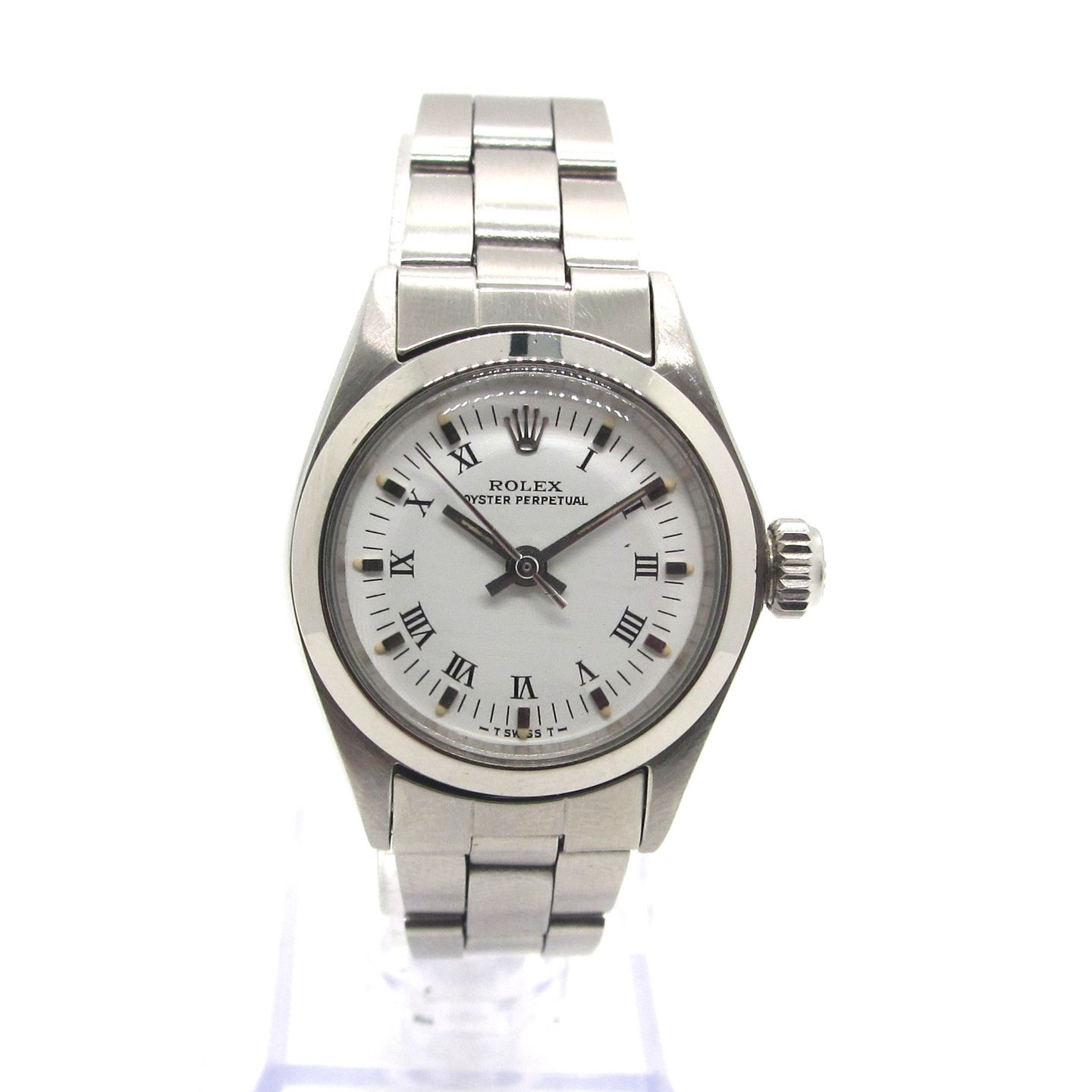 Rolex Oyster Perpetual 6618 (1972) - Wit wijzerplaat 26mm Staal (4/5)