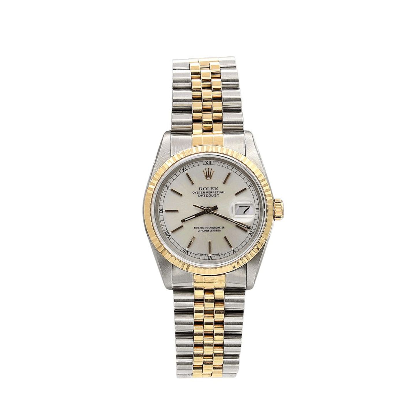 Rolex Datejust 36 16233 (Unknown (random serial)) - 36 mm Gold/Steel case (1/8)