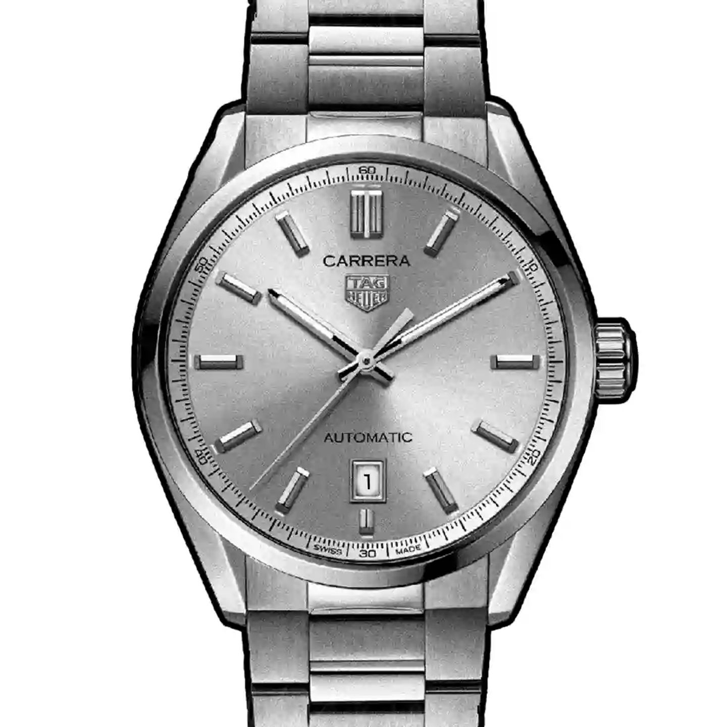 TAG Heuer Carrera Calibre 5 WBN2111.BA0639 (2025) - Grey dial 39 mm Steel case (2/3)