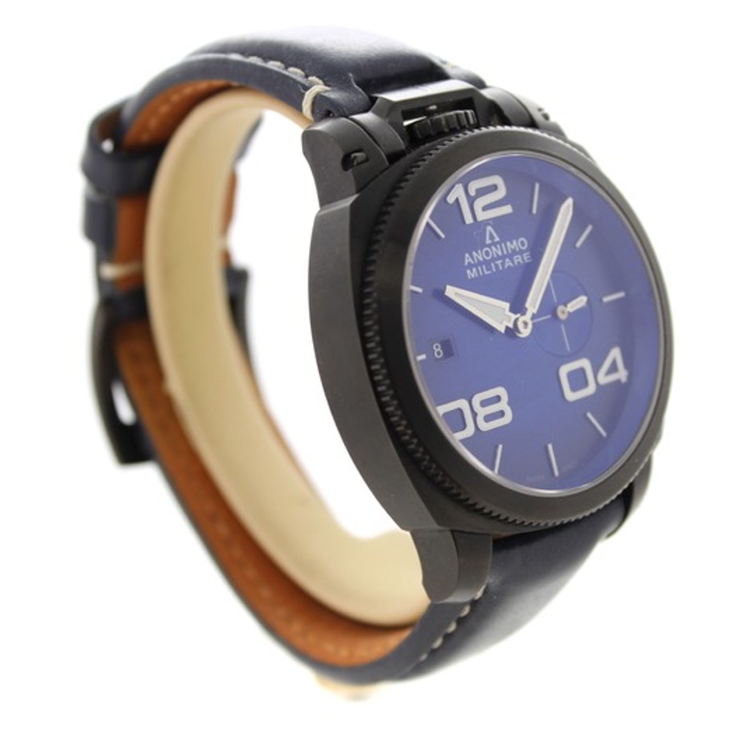 Anonimo Militare AM-1020.02.003.A03 (Onbekend (willekeurig serienummer)) - Blauw wijzerplaat 43mm Staal (6/7)