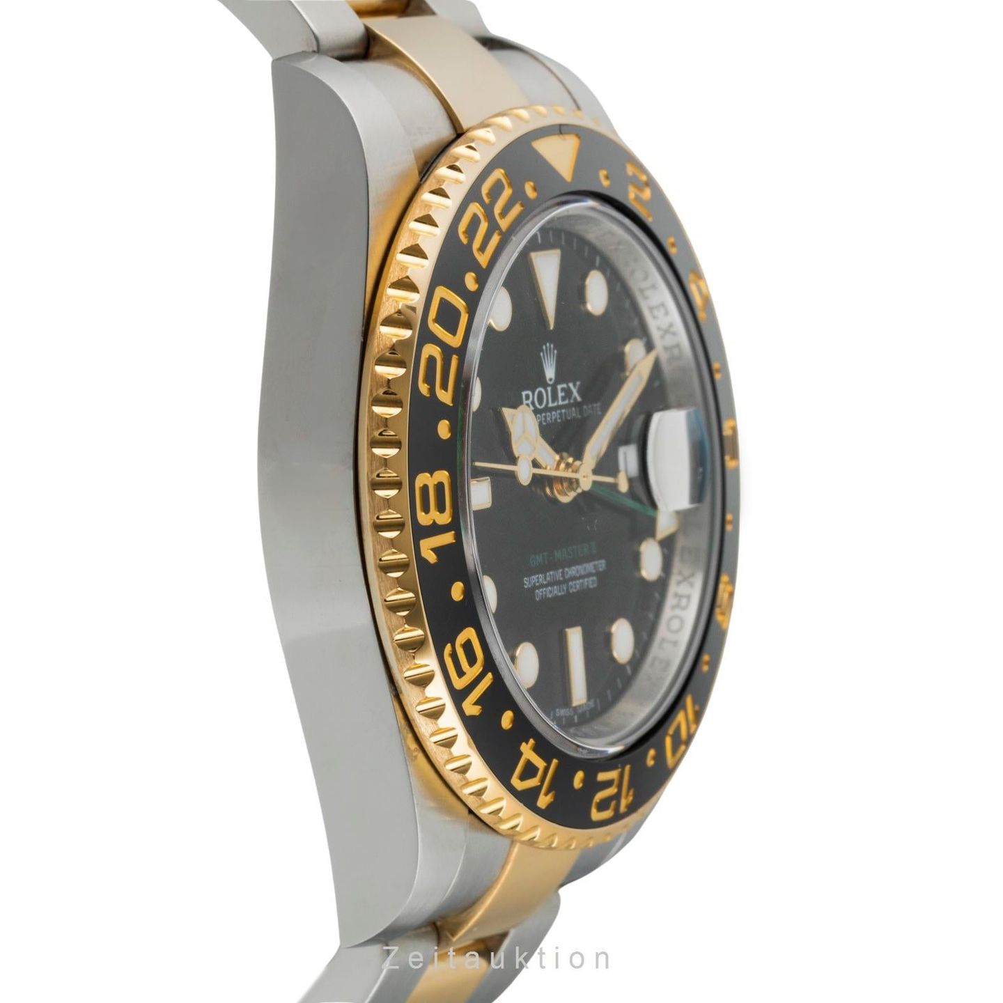 Rolex GMT-Master II 116713LN (Unknown (random serial)) - Black dial 40 mm Gold/Steel case (6/8)