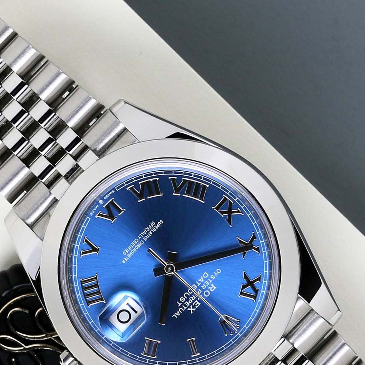 Rolex Datejust 41 126300 (2024) - Blue dial 41 mm Steel case (4/8)