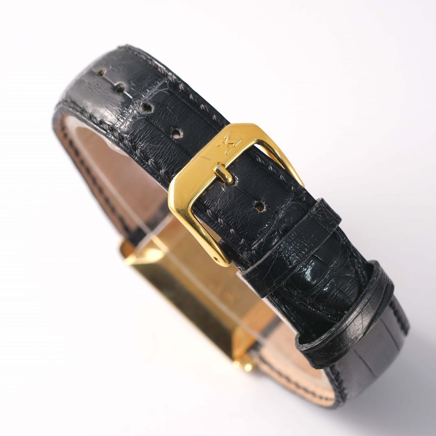 Chopard Tank 2012 (1980) - White dial 33 mm Yellow Gold case (5/8)