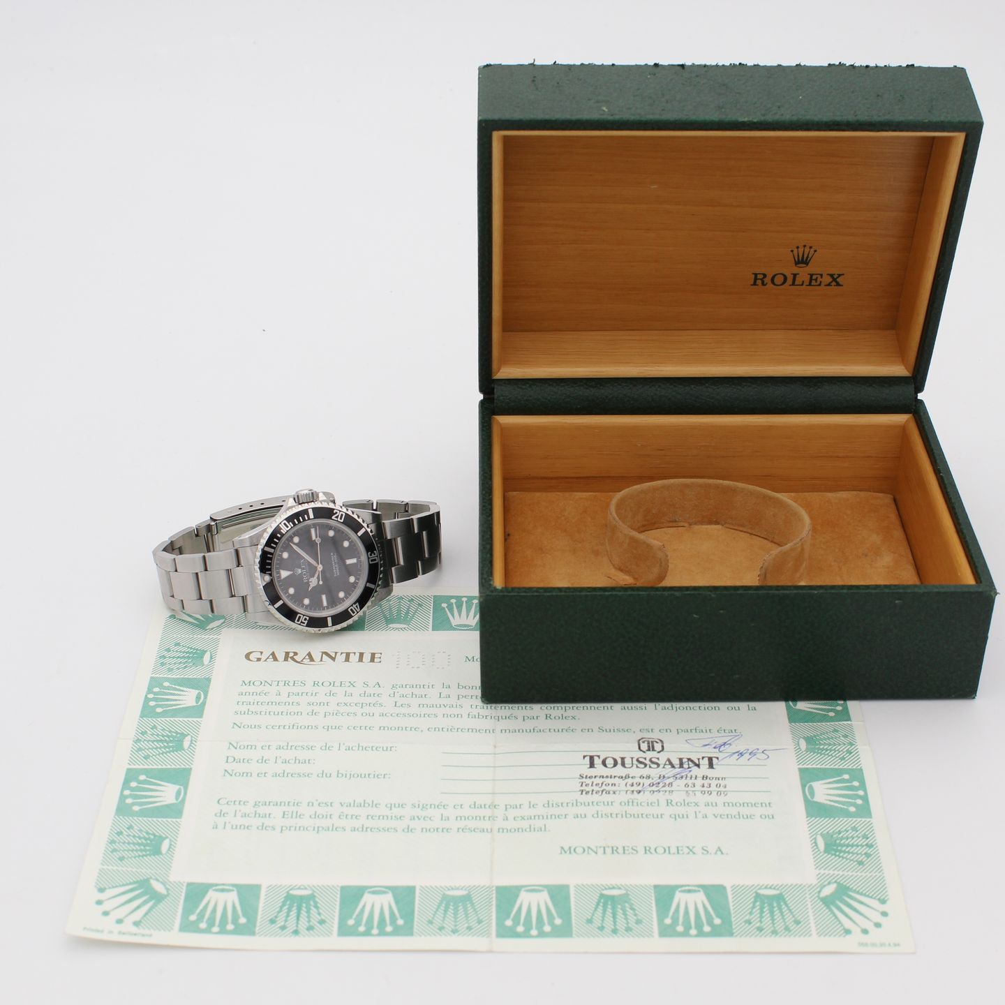 Rolex Submariner No Date 14060 (1995) - Black dial 40 mm Steel case (8/8)