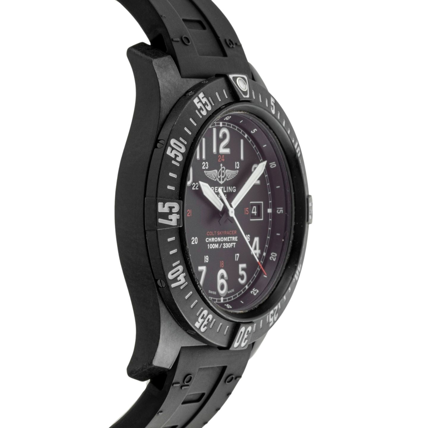 Breitling Colt Skyracer X74320E4/BF87 (Unknown (random serial)) - Black dial 45 mm Plastic case (6/8)