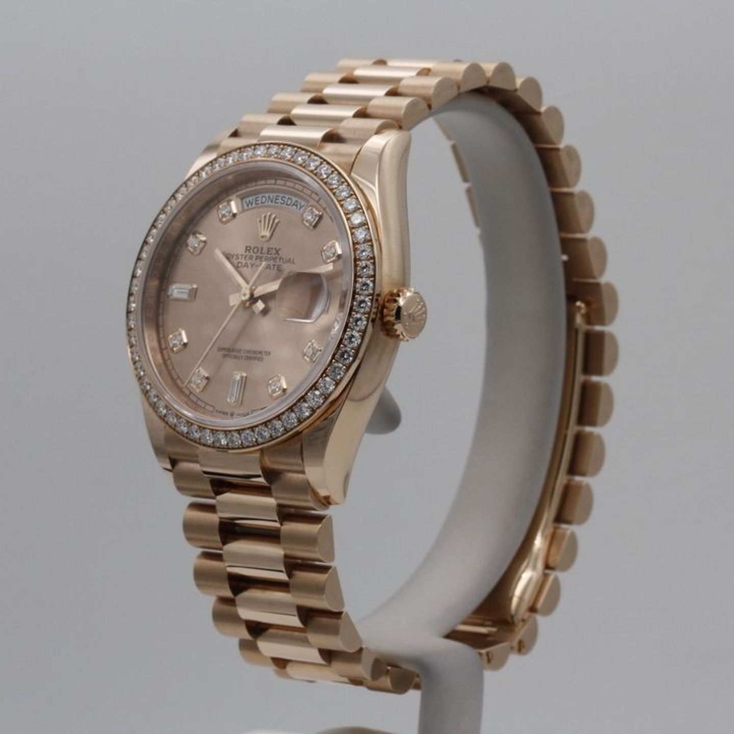 Rolex Day-Date 36 128345RBR (2022) - Pink dial 36 mm Rose Gold case (2/8)