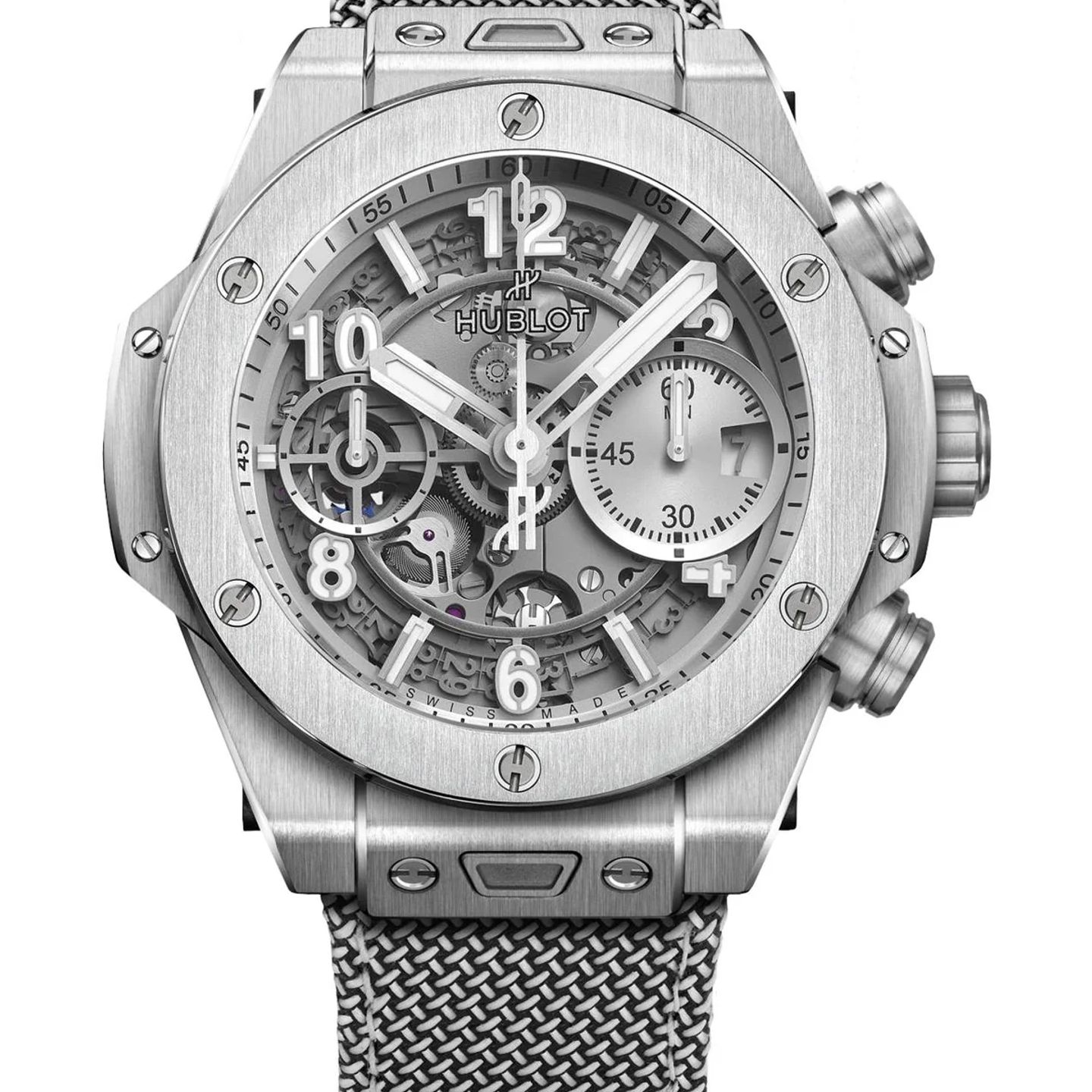 Hublot Big Bang 441.NX.4210.RX.HEC22 (2026) - Zilver wijzerplaat 42mm Titanium (1/1)