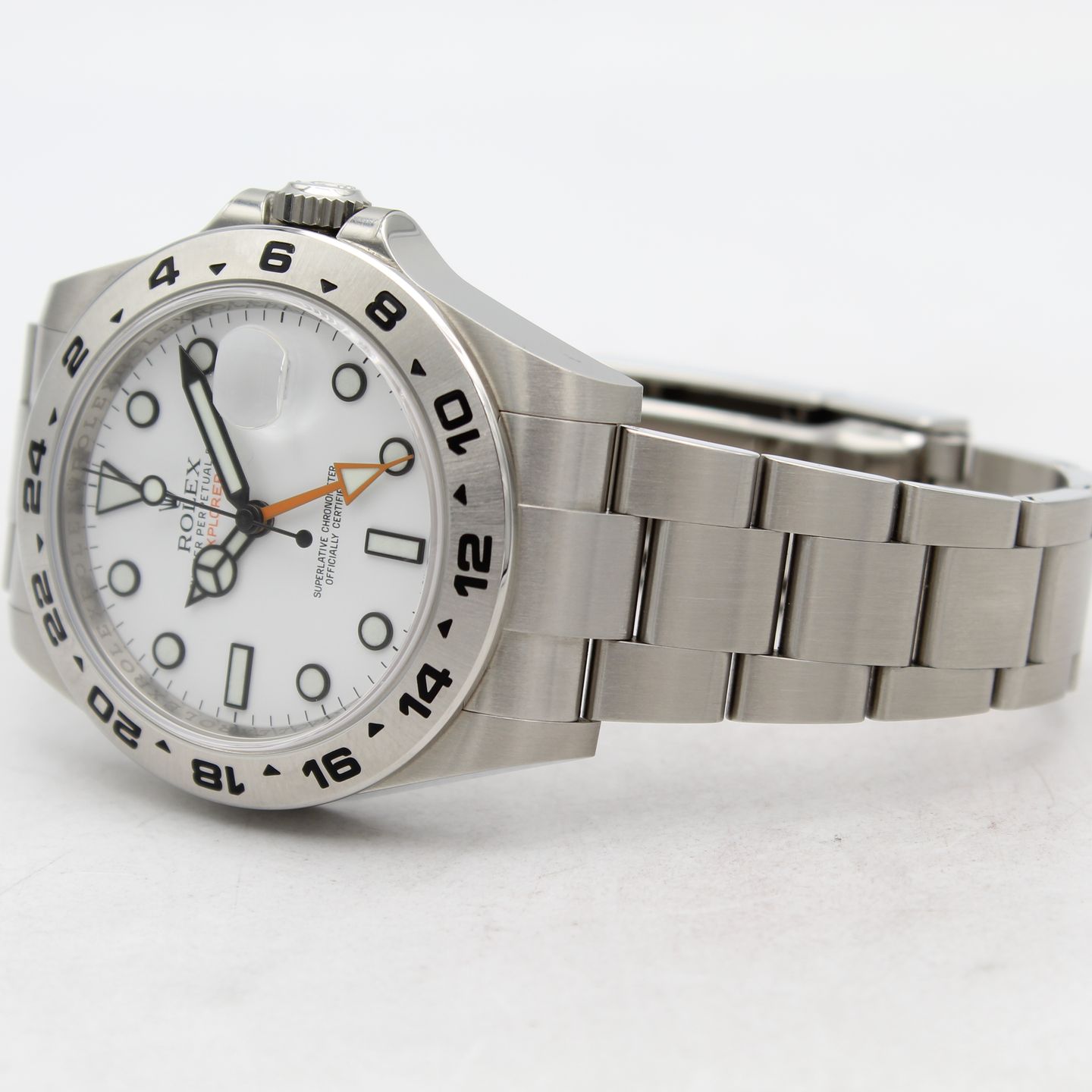 Rolex Explorer II 216570 (2015) - Wit wijzerplaat 42mm Staal (7/8)