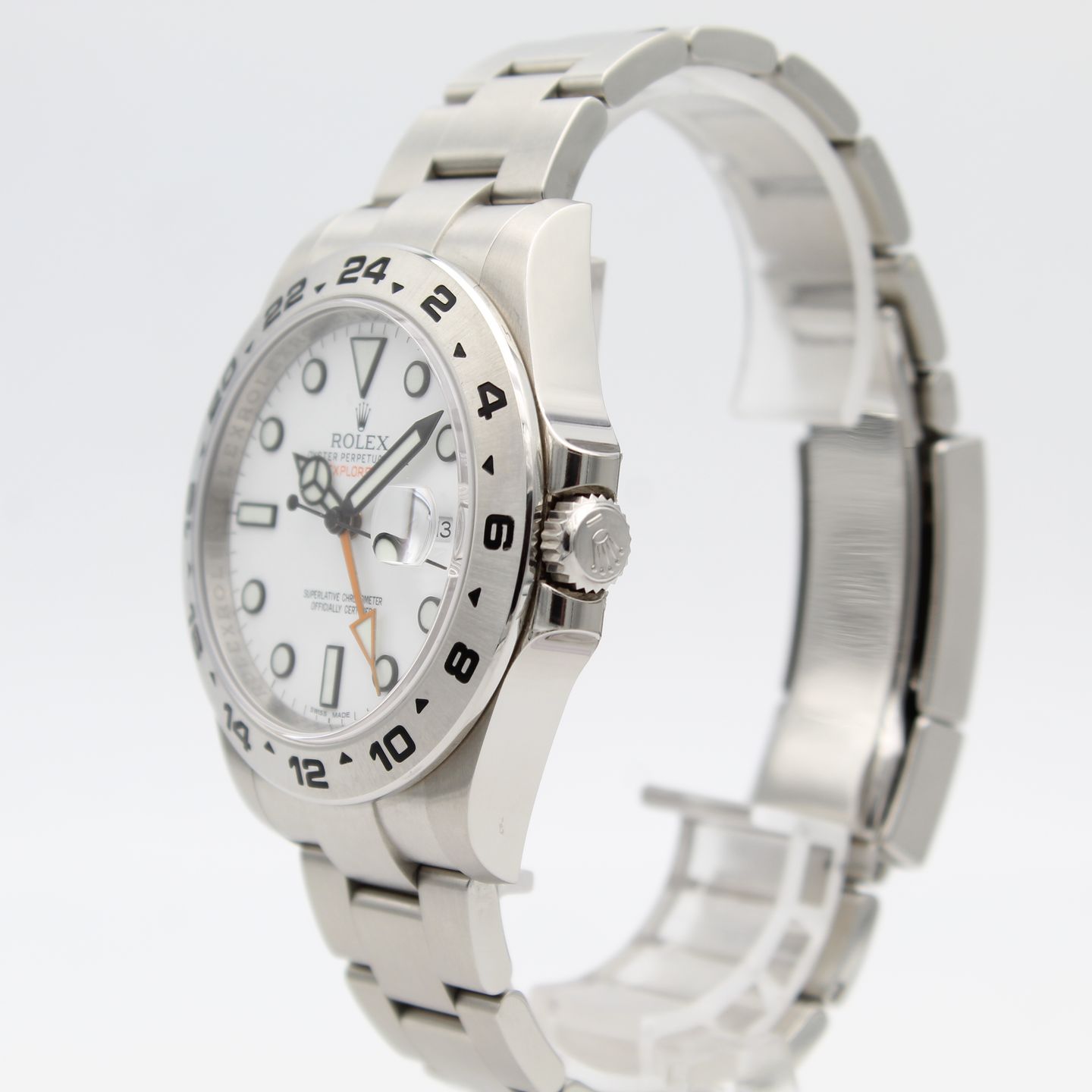 Rolex Explorer II 216570 (2015) - Wit wijzerplaat 42mm Staal (4/8)