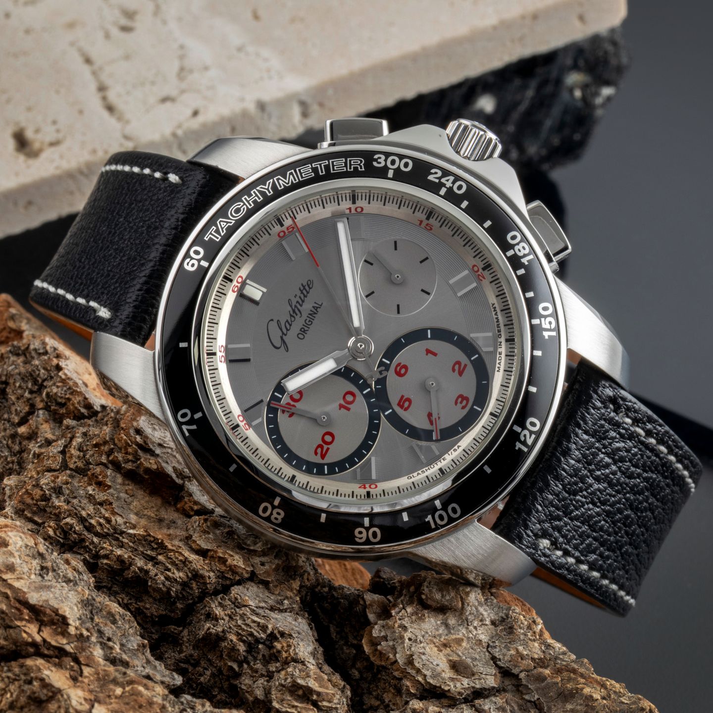 Glashütte Original Sport Evolution 1-39-31-43-03-01 (Onbekend (willekeurig serienummer)) - Zwart wijzerplaat 40mm Staal (2/8)