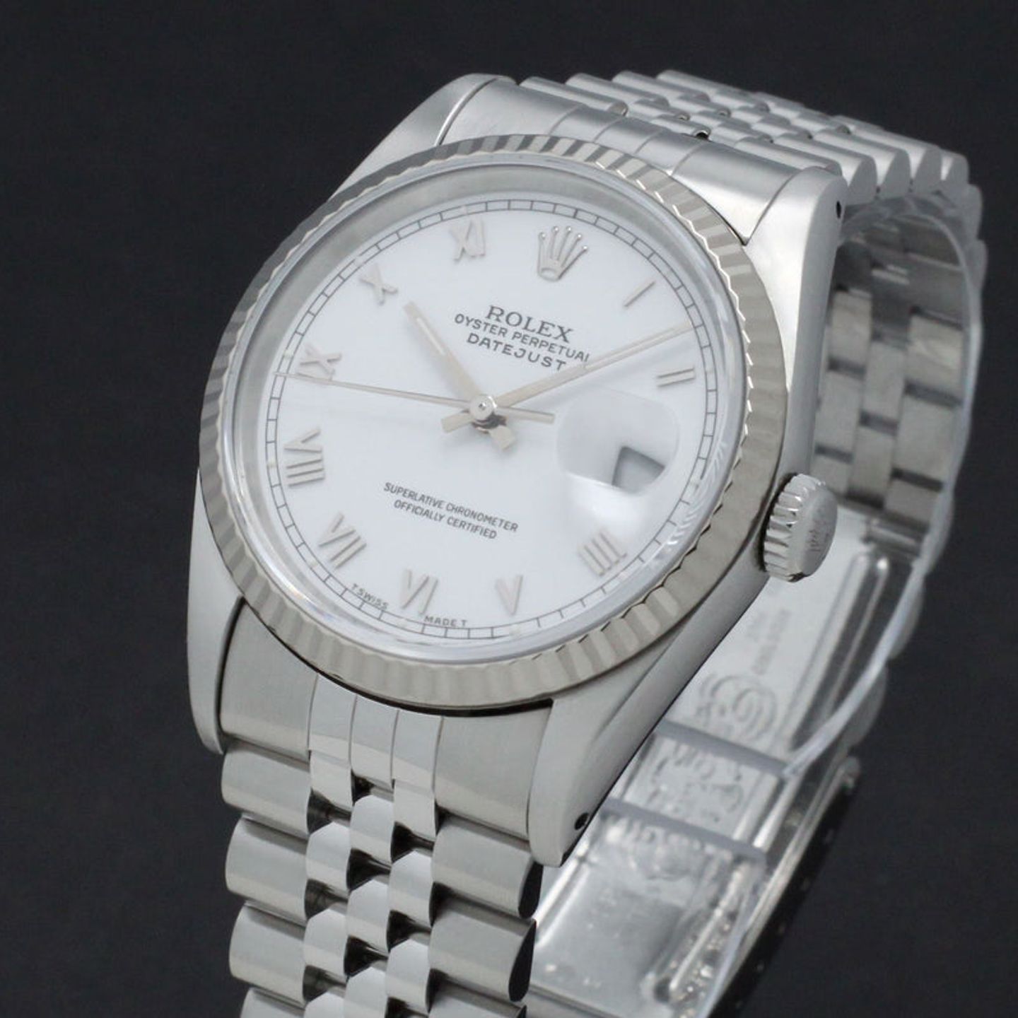 Rolex Datejust 36 16234 (1994) - White dial 36 mm Steel case (7/7)