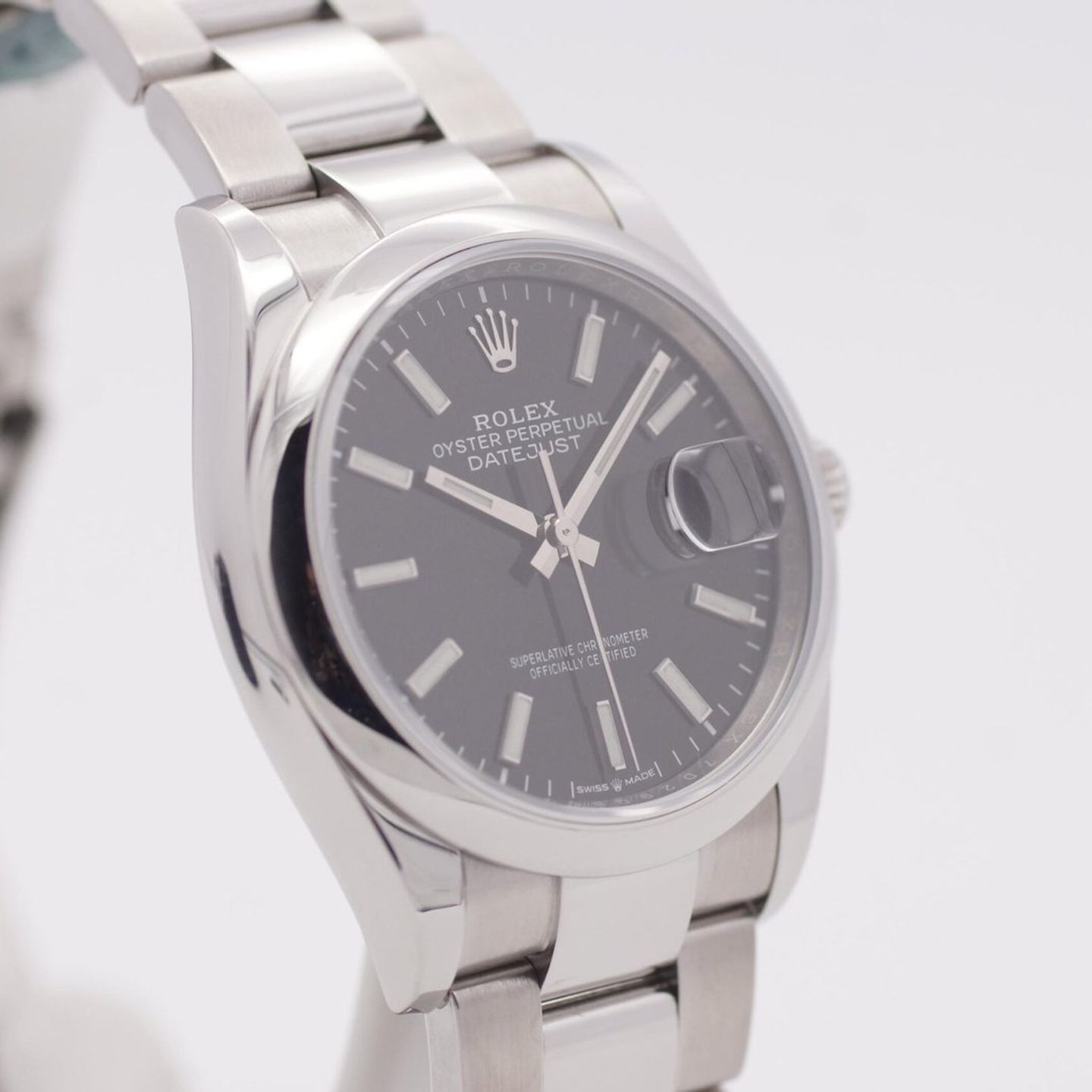 Rolex Datejust 36 126200 (2019) - Zwart wijzerplaat 36mm Staal (3/8)