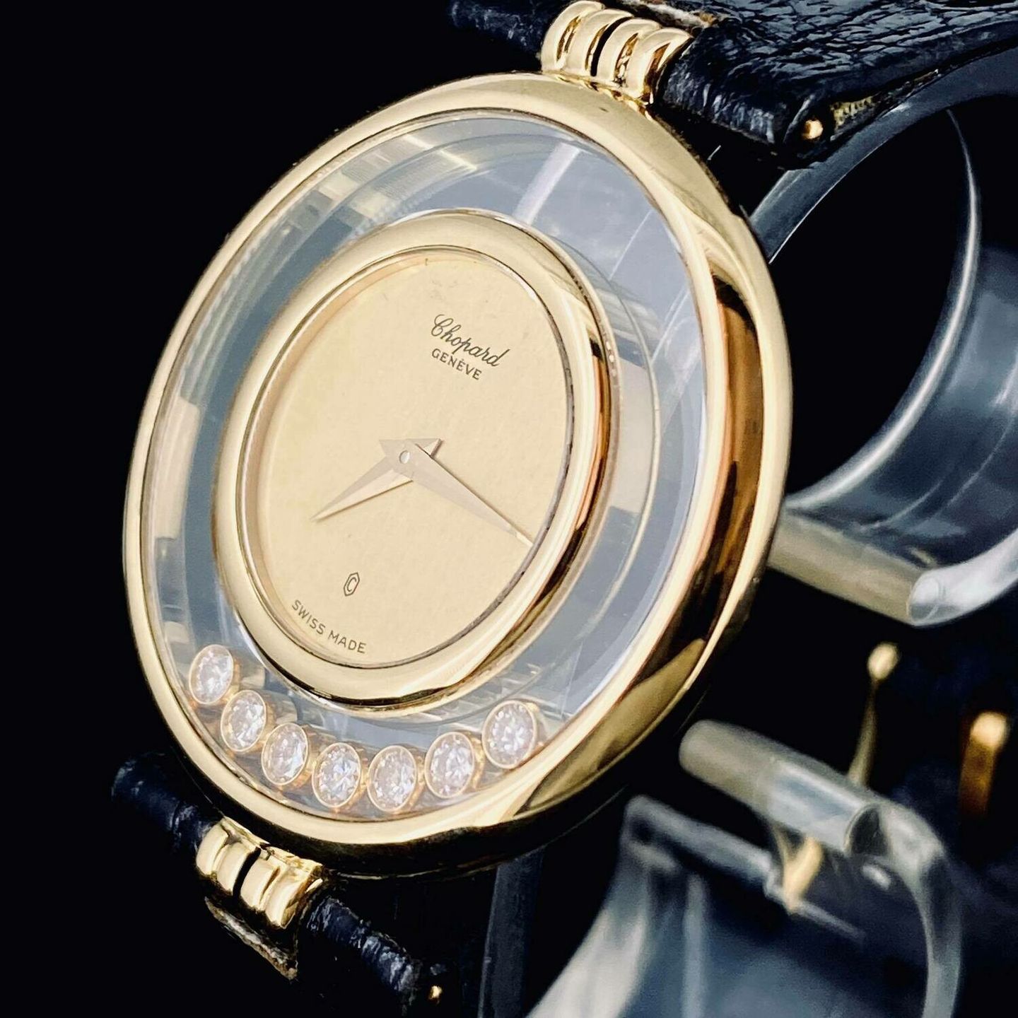 Chopard Happy Sport 21/2646 (Unknown (random serial)) - Champagne dial 31 mm Yellow Gold case (5/6)