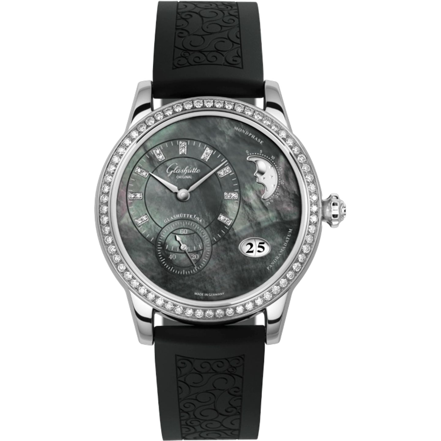 Glashütte Original PanoMatic Luna 1-90-12-02-12-04 (2026) - Black dial 39 mm Steel case (1/1)