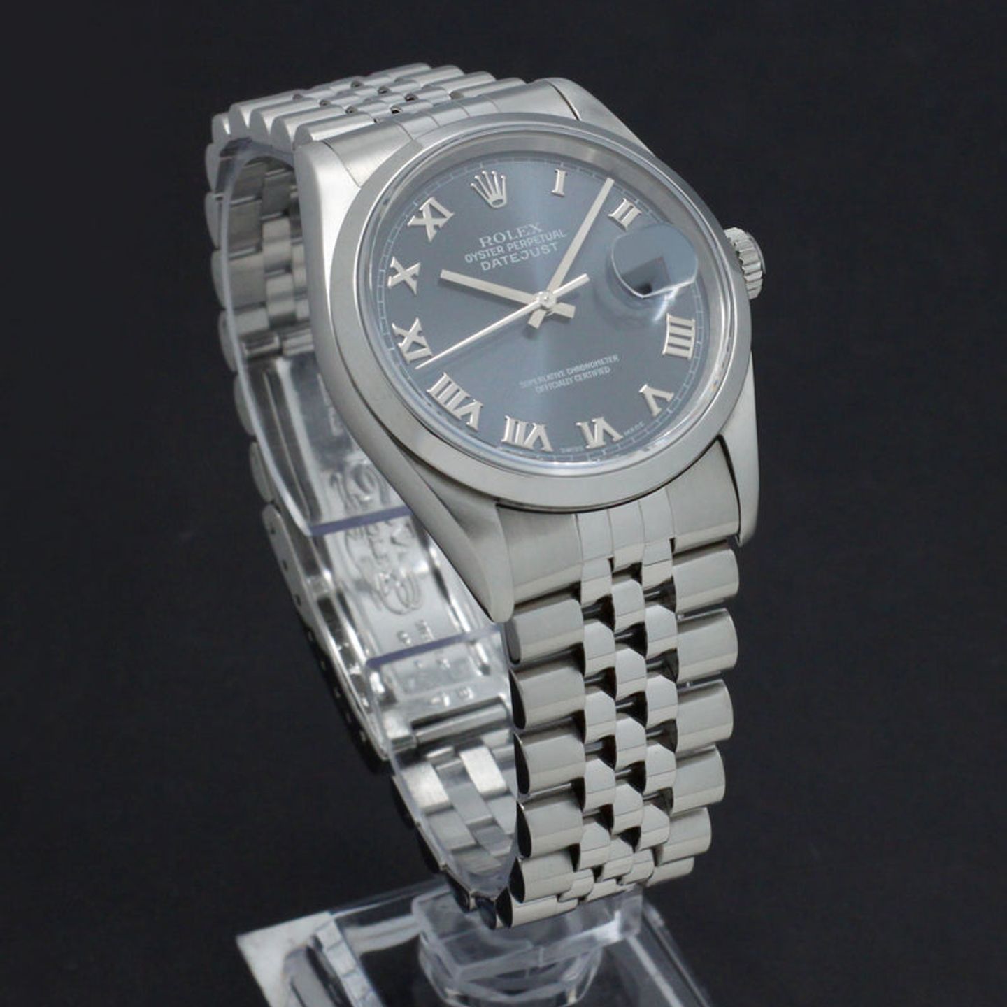 Rolex Datejust 36 16200 (1999) - Blue dial 36 mm Steel case (4/7)